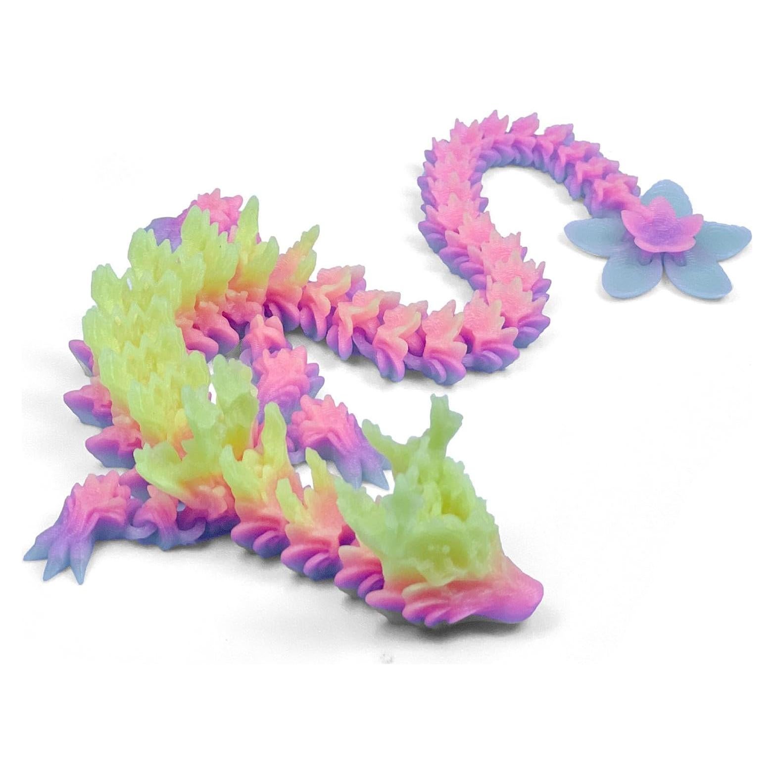 Dragón de Flor de Cerezo 3D Cinderwing3D 30 cm Arcoíris