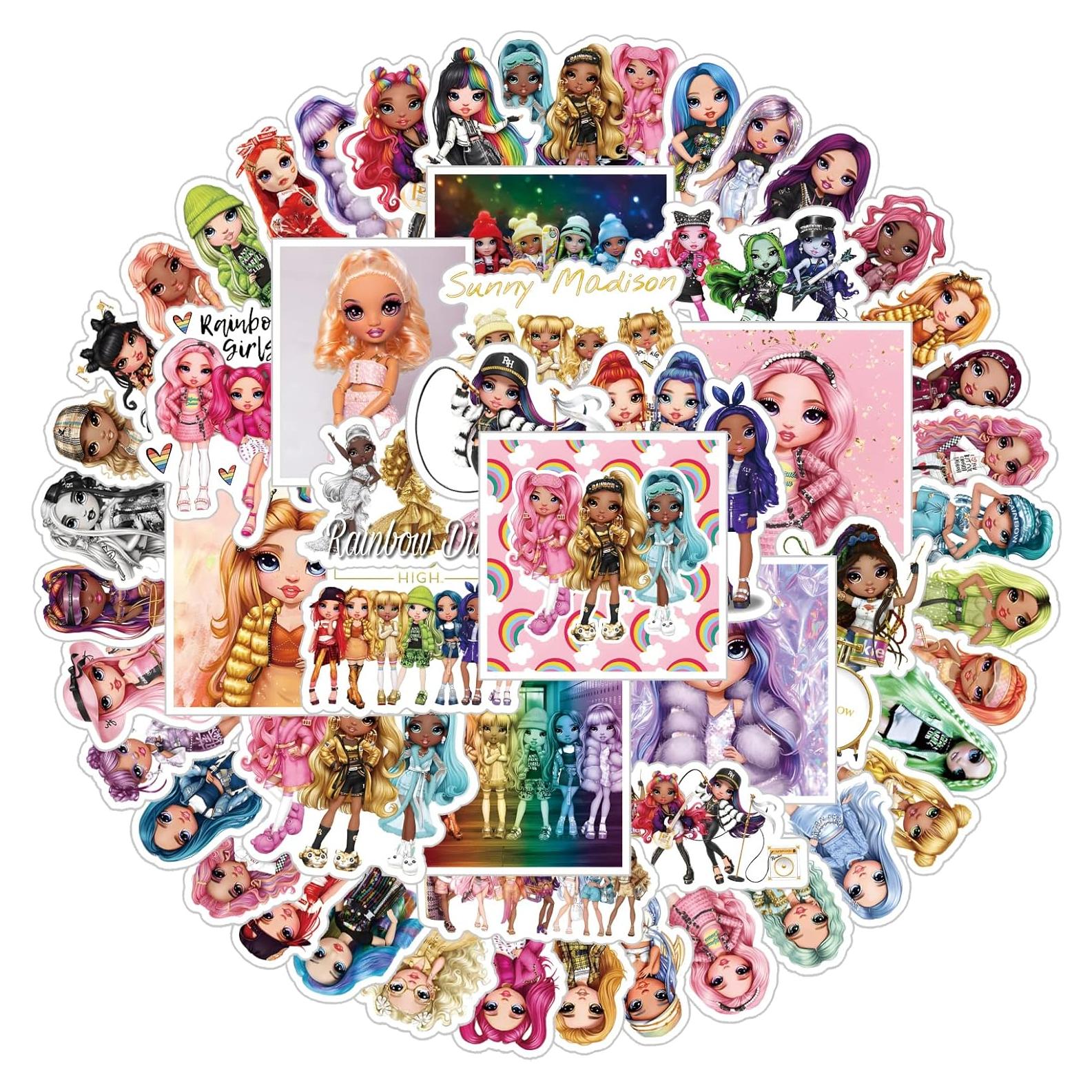 60 Calcomanías Arcoíris VOEMPFE Impermeables para Decoración