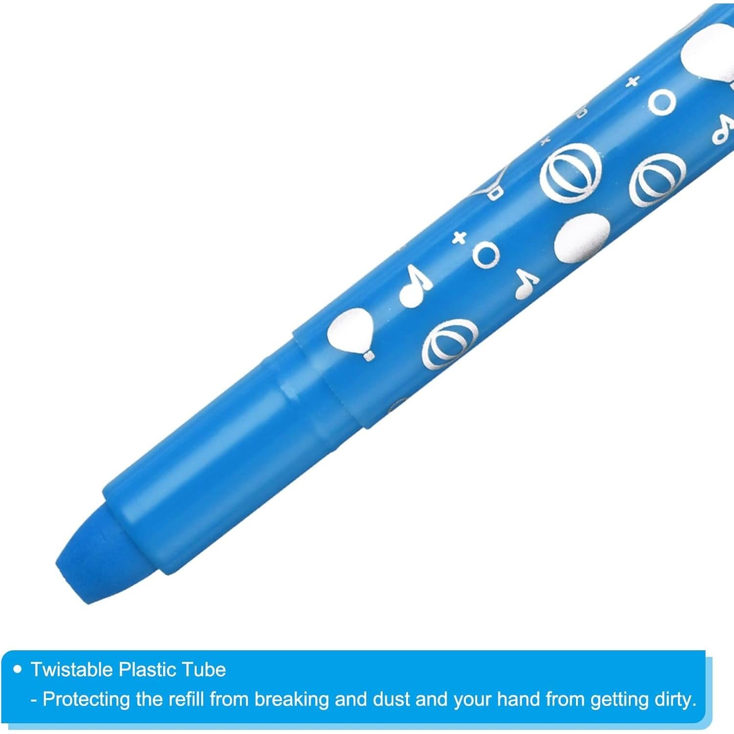 Crayones Acuarelables PATIKIL 6Pcs Azul Claro Lavables