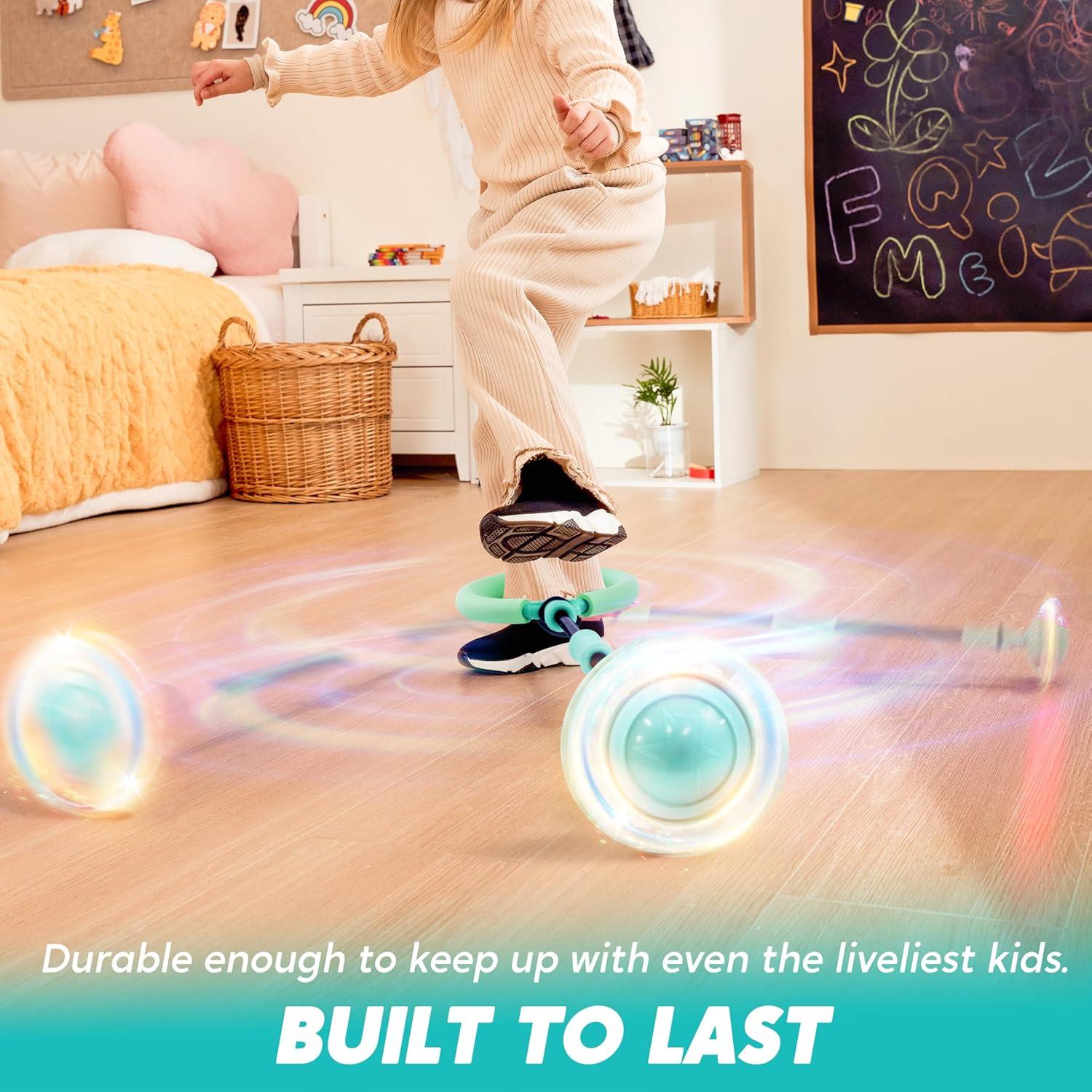 Pelota de Salto de Tobillo Joyin Verde con Luces Intermitentes