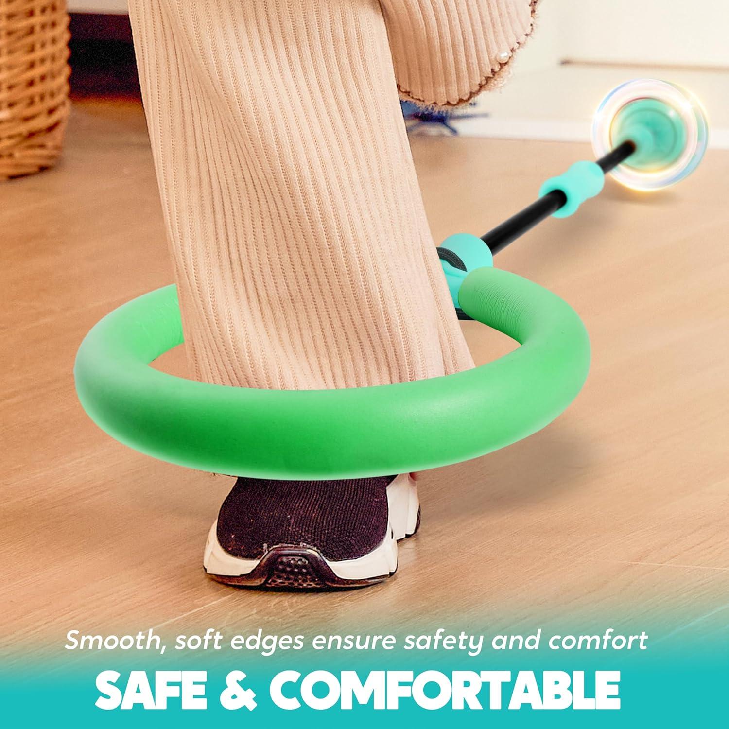 Pelota de Salto de Tobillo Joyin Verde con Luces Intermitentes