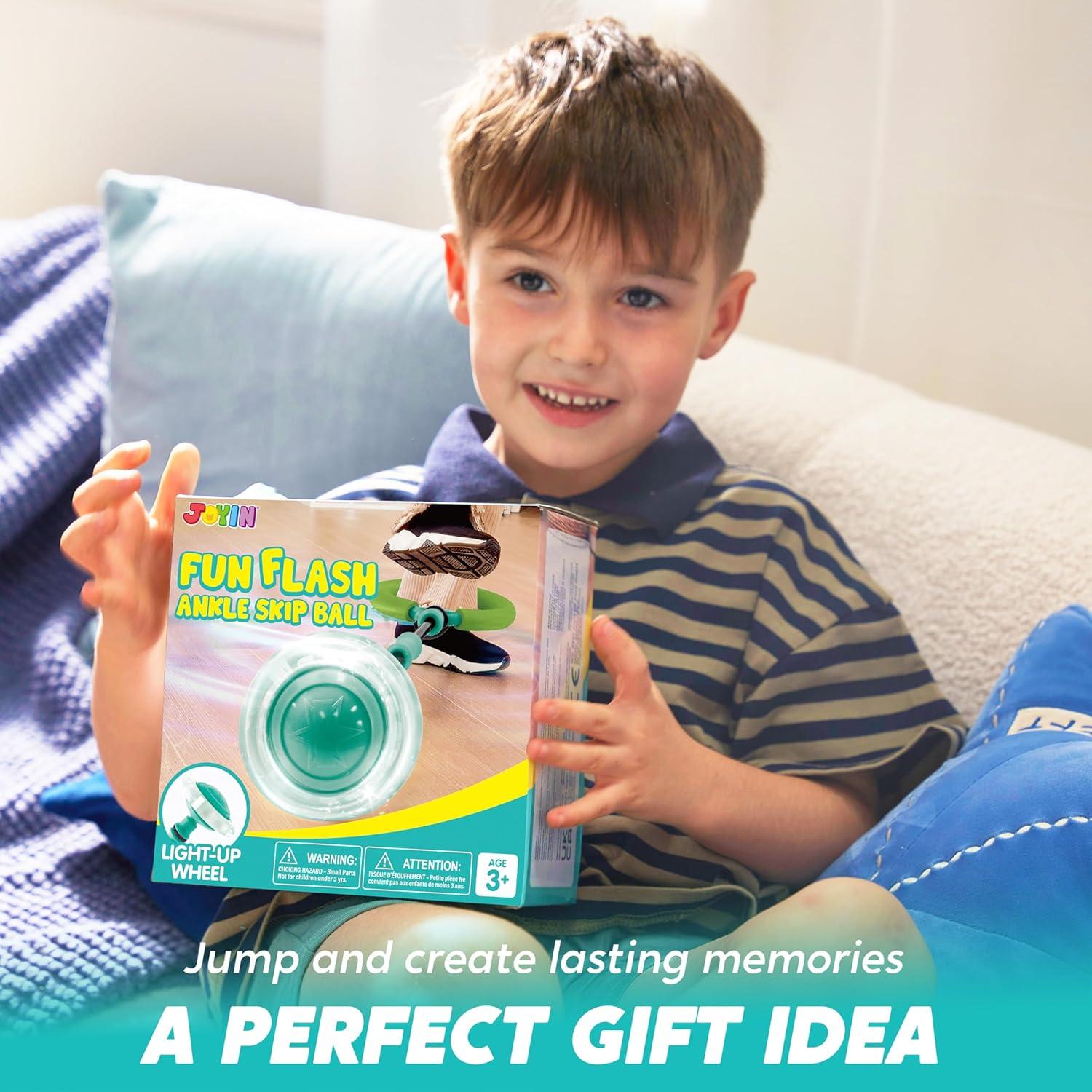 Pelota de Salto de Tobillo Joyin Verde con Luces Intermitentes