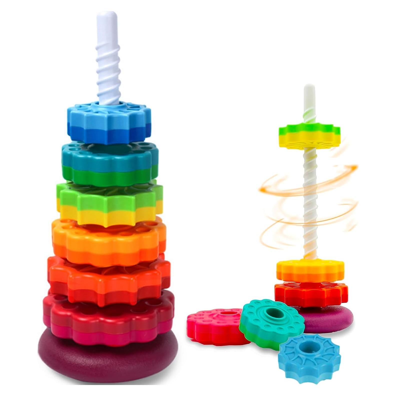 Juguete Apilable para Bebés CAPT.GOOSE Arcoíris 0.56kg