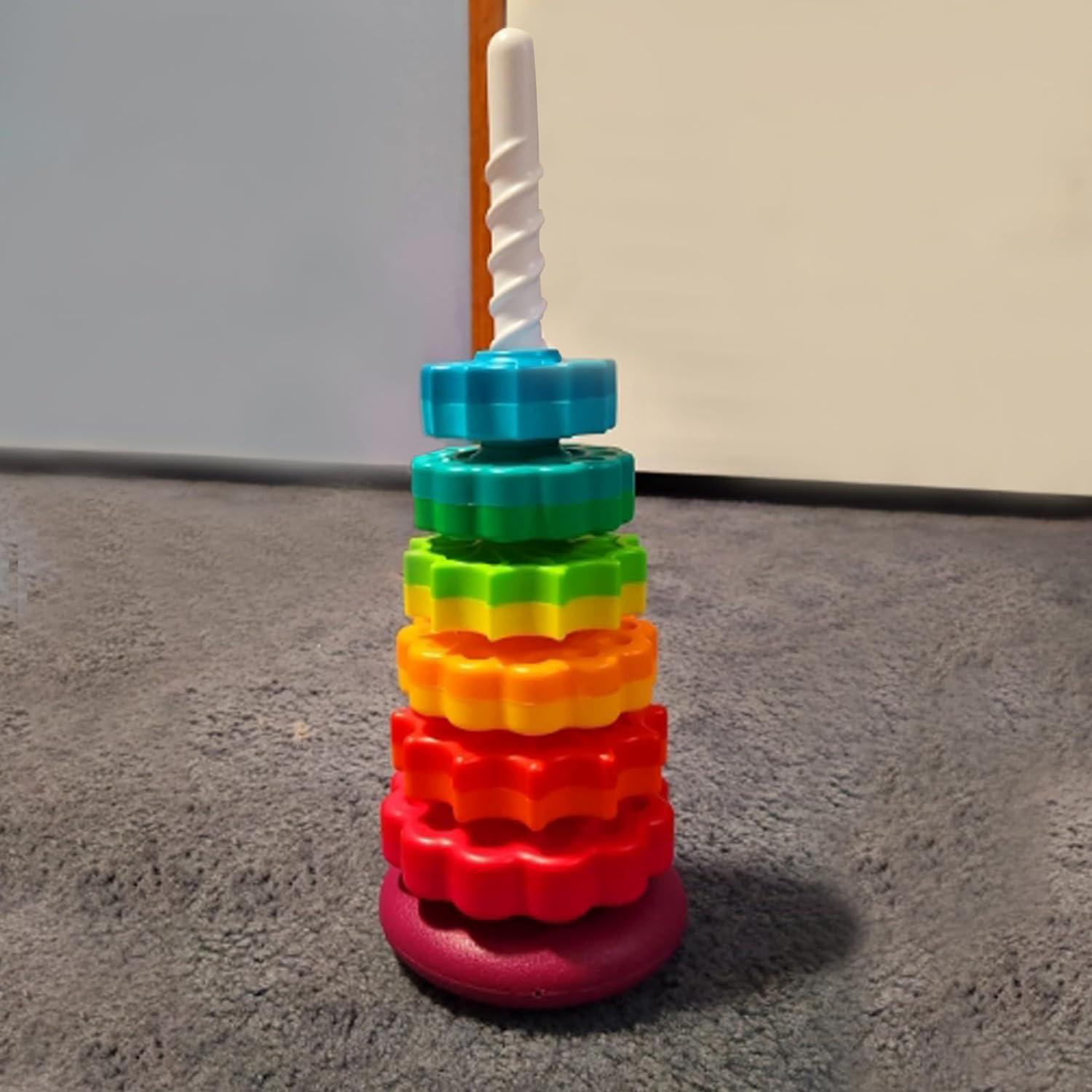 Juguete Apilable para Bebés CAPT.GOOSE Arcoíris 0.56kg