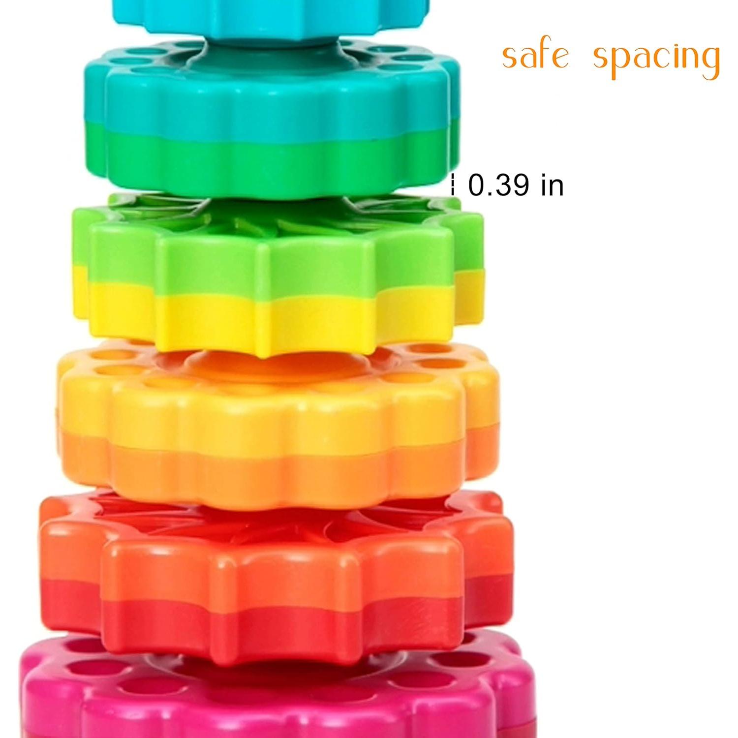 Juguete Apilable para Bebés CAPT.GOOSE Arcoíris 0.56kg