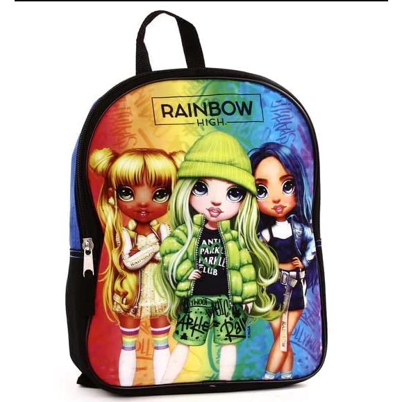 Mochila Rainbow High para Niñas 22.86x7.62x27.94cm con Calcomanías