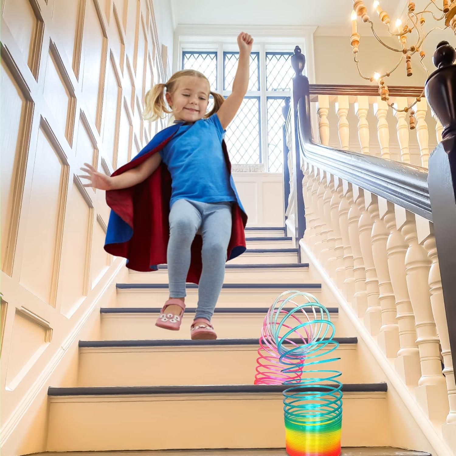 Resorte de Espiral Gigante Arcoíris Vinciph 10.67 cm Juguete