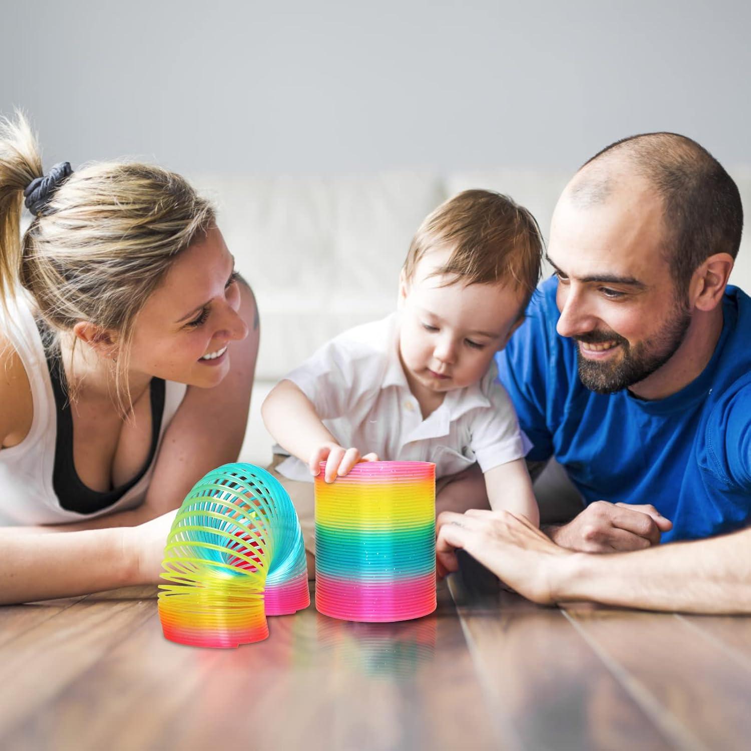 Resorte de Espiral Gigante Arcoíris Vinciph 10.67 cm Juguete