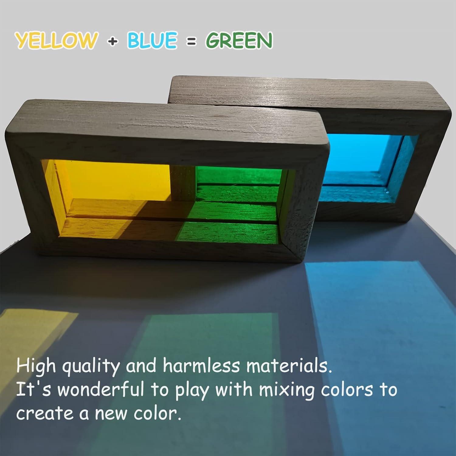 Juego de Bloques de Madera 24 Piezas Gray Orange - Juguetes Educativos