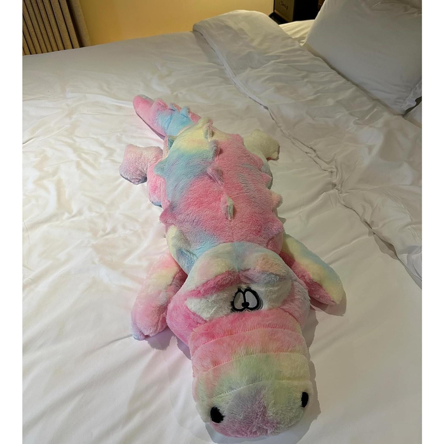 Almohada de Peluche Cocodrilo Hofun4U 96.5 cm Arcoíris