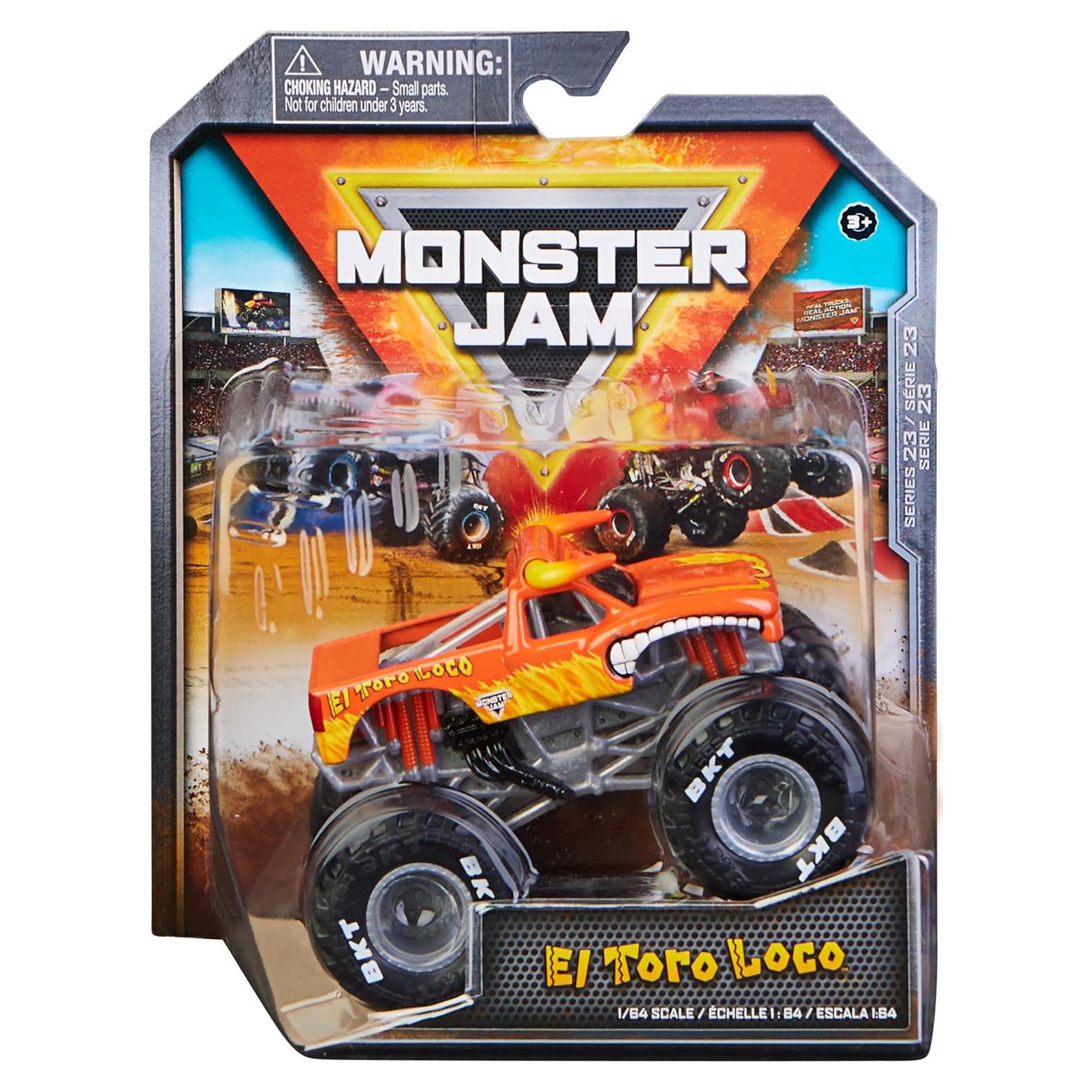 Camión Monster Truck El Toro Loco Spin Master 1:64 Metal