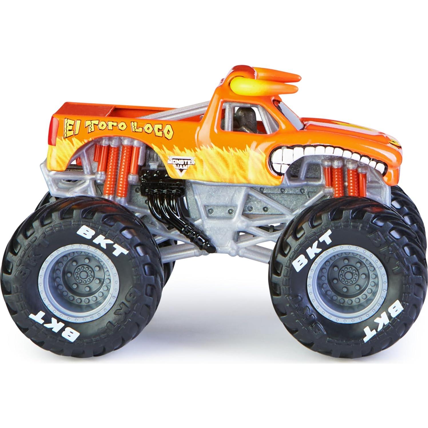 Camión Monster Truck El Toro Loco Spin Master 1:64 Metal