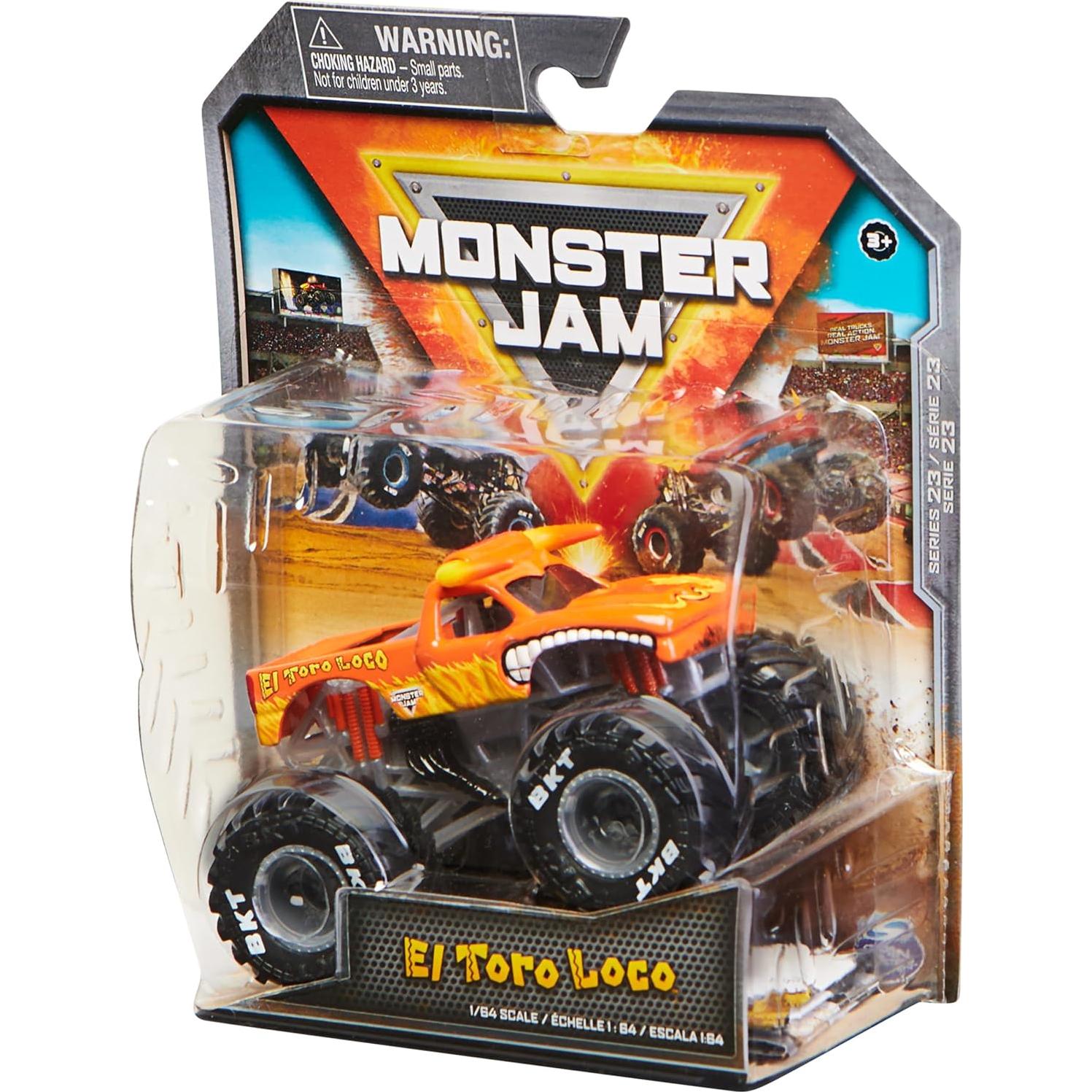 Camión Monster Truck El Toro Loco Spin Master 1:64 Metal