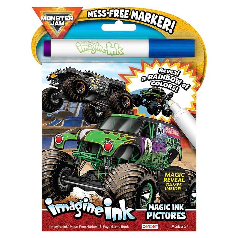 Libro para Colorear Monster Jam Bendon | 16 Páginas Actividades