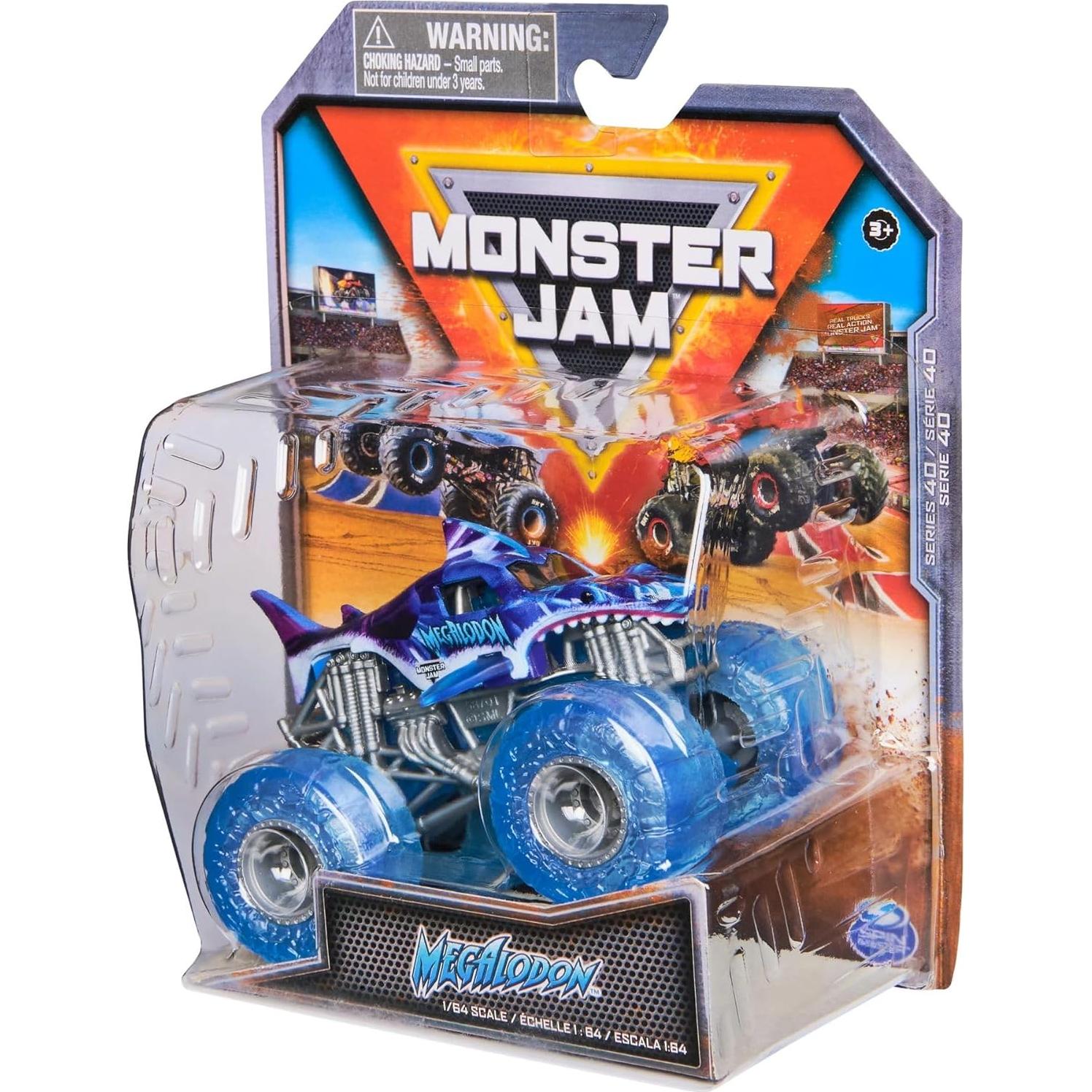 Camión Monstruo Diecast Monster Jam 2025 Megalodon 1:64