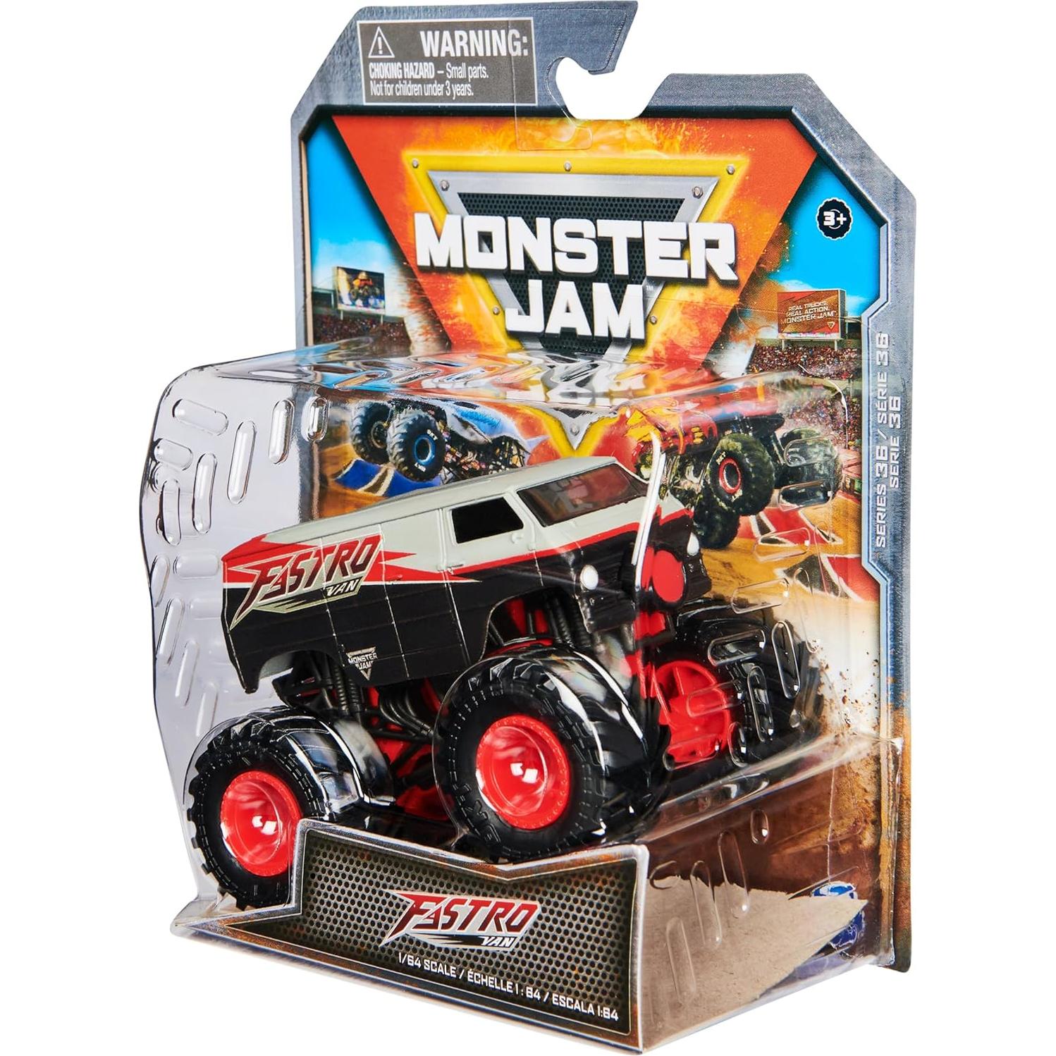 Camión Monstruo Die-Cast Monster Jam 1:64 para Niños 3+