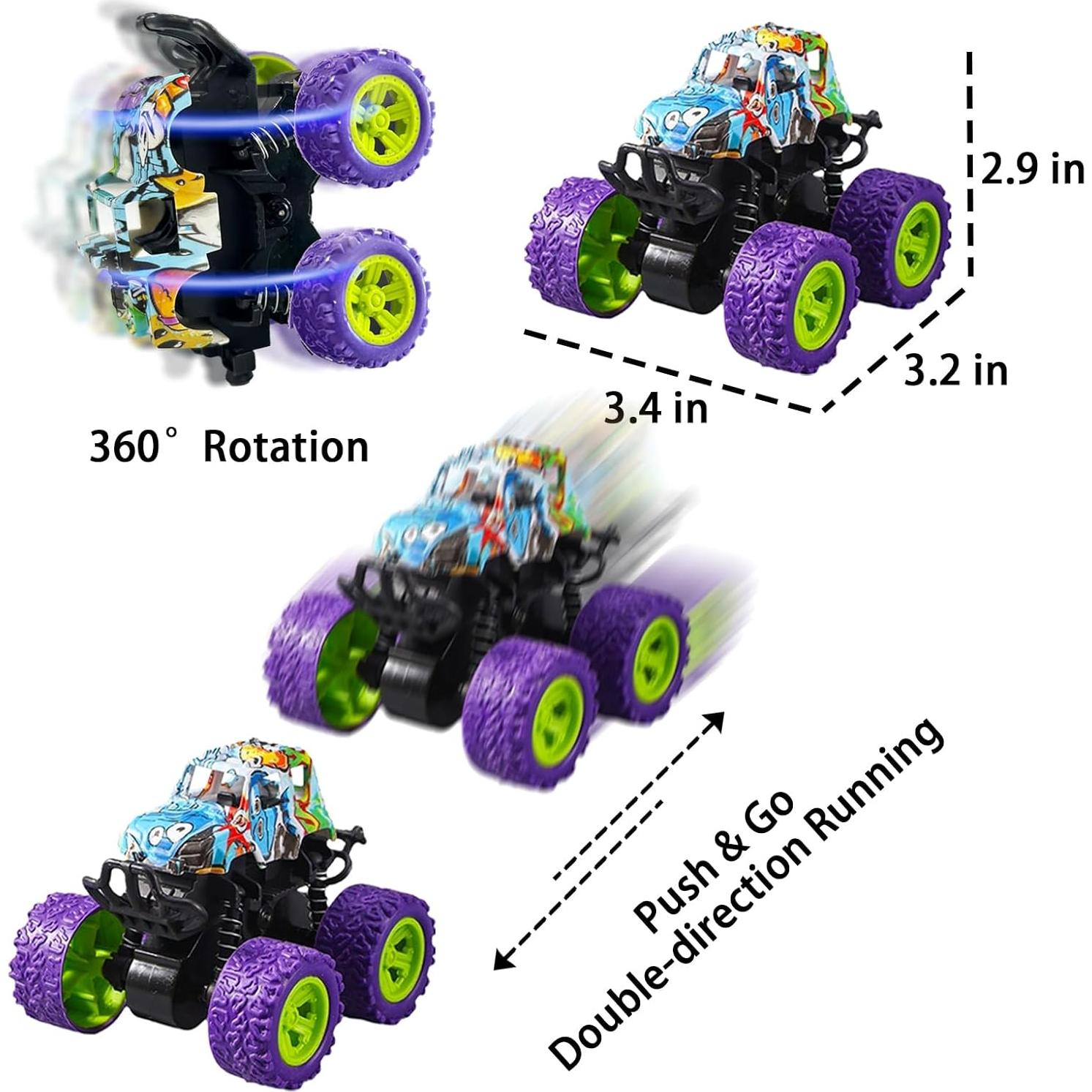 Camiones Monstruo a Fricción SUNPROUND - 24 Piezas 1.61 kg