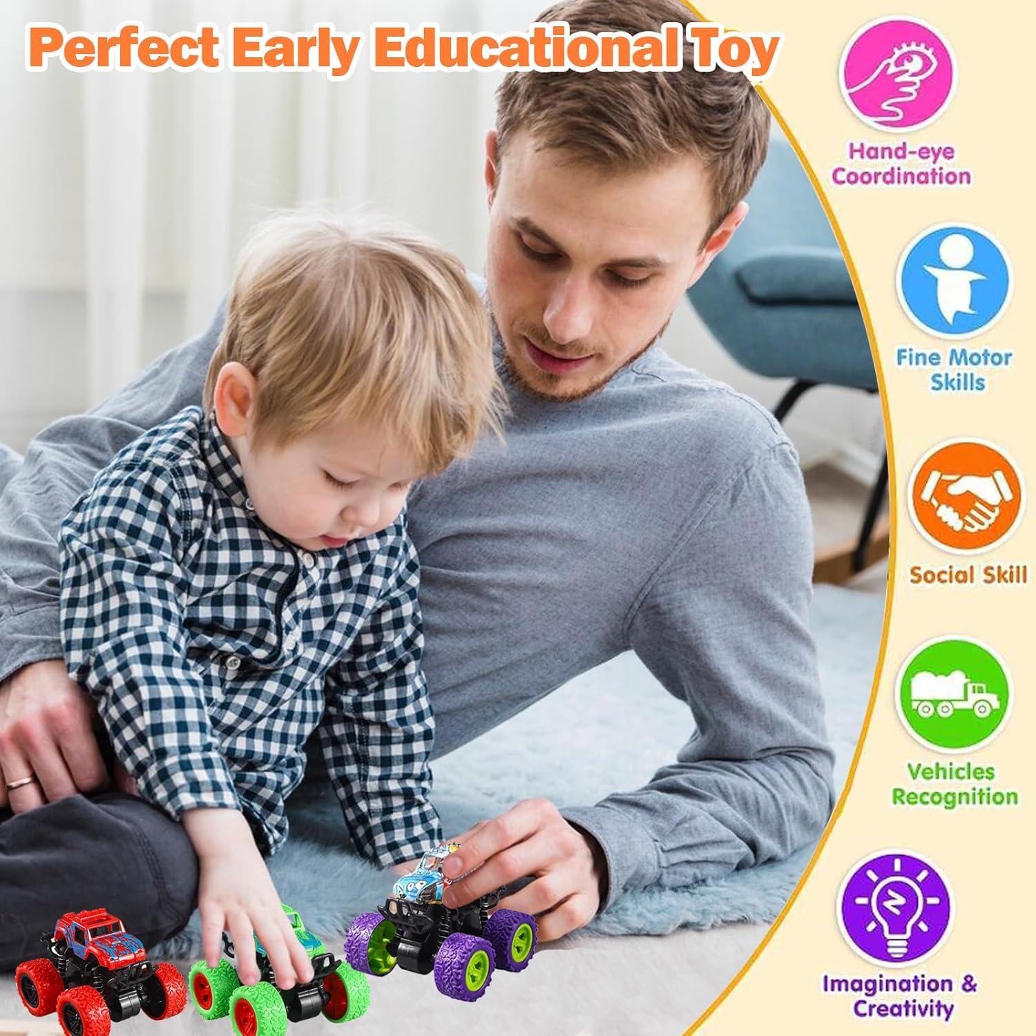 Camiones Monstruo a Fricción SUNPROUND - 24 Piezas 1.61 kg