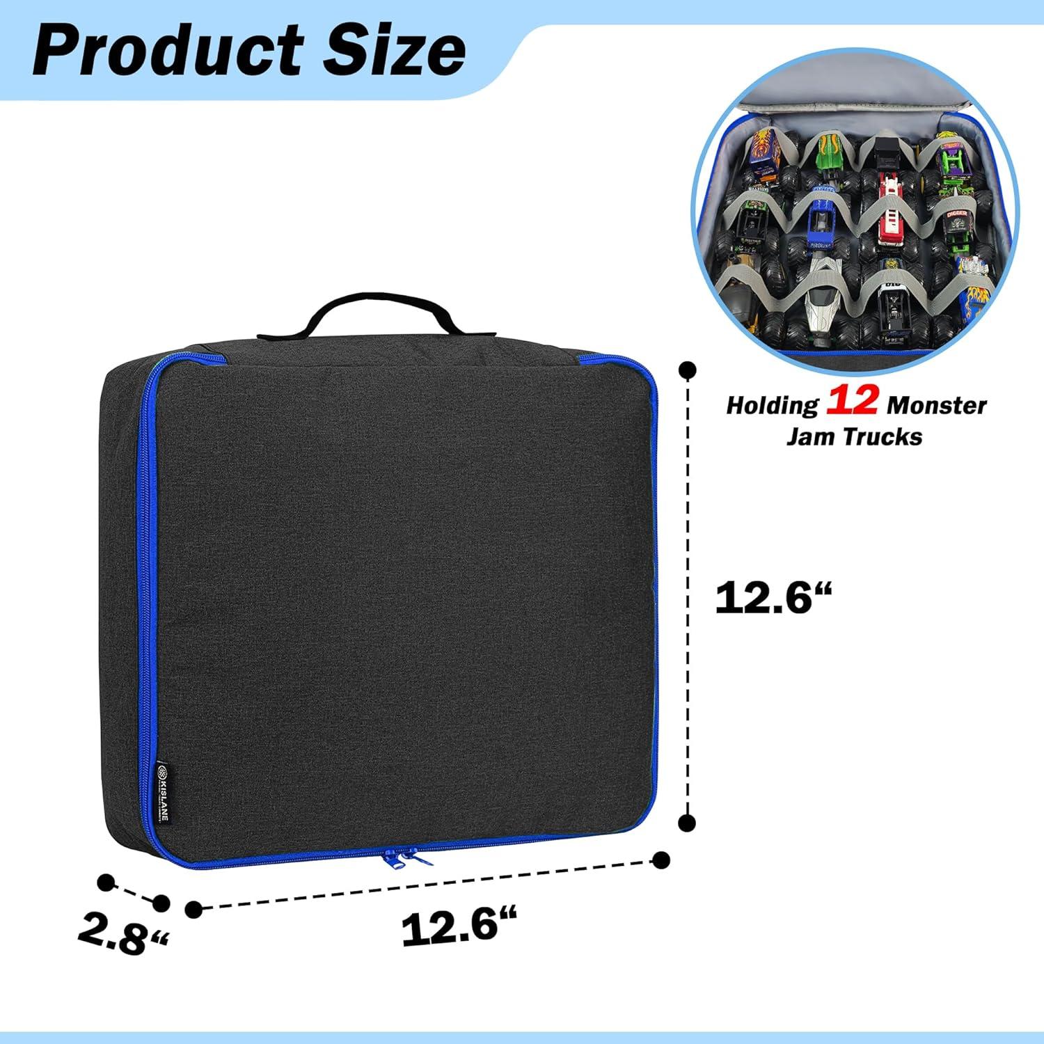 Funda KISLANE para 12 Camiones de Juguete Monster Jam - Negro