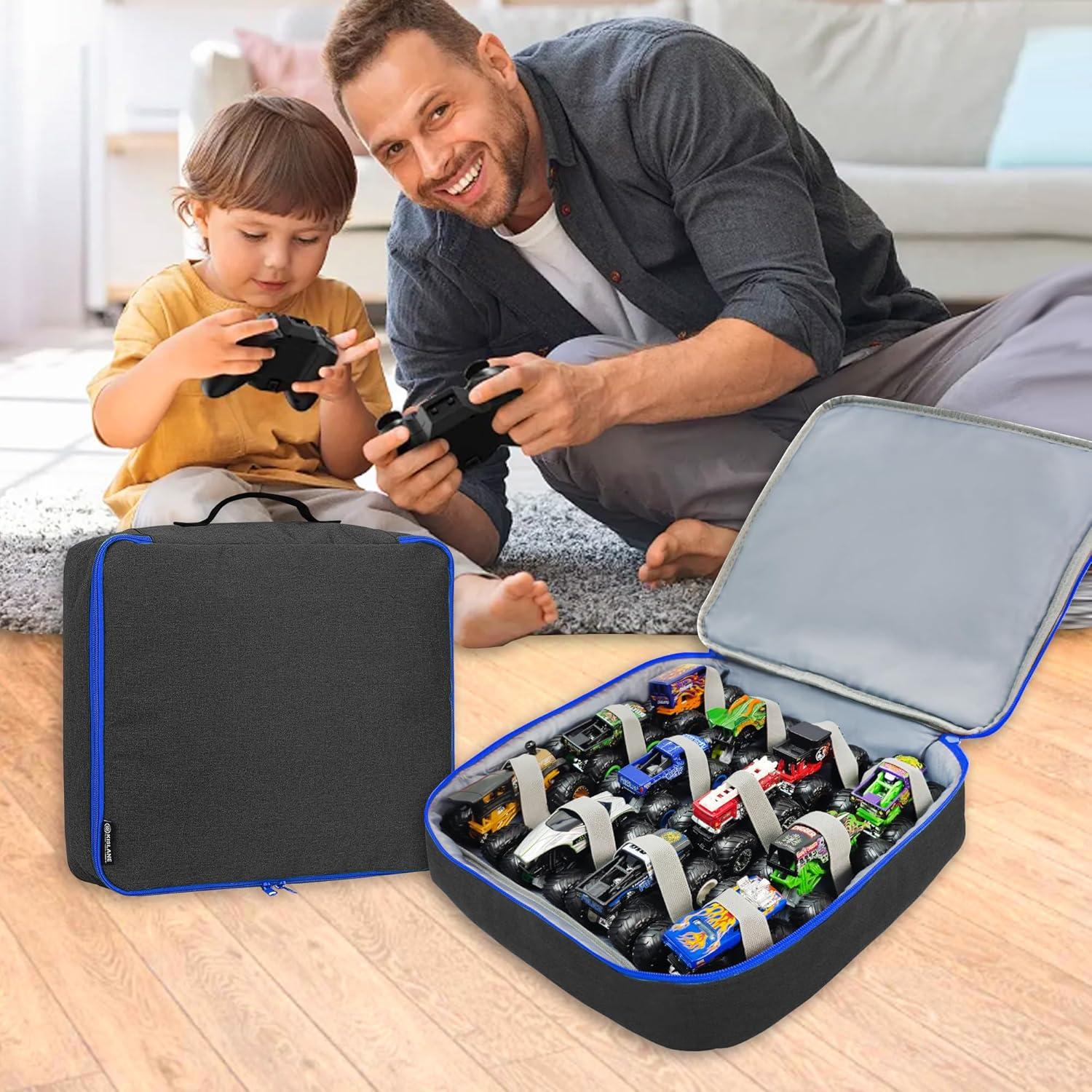 Funda KISLANE para 12 Camiones de Juguete Monster Jam - Negro