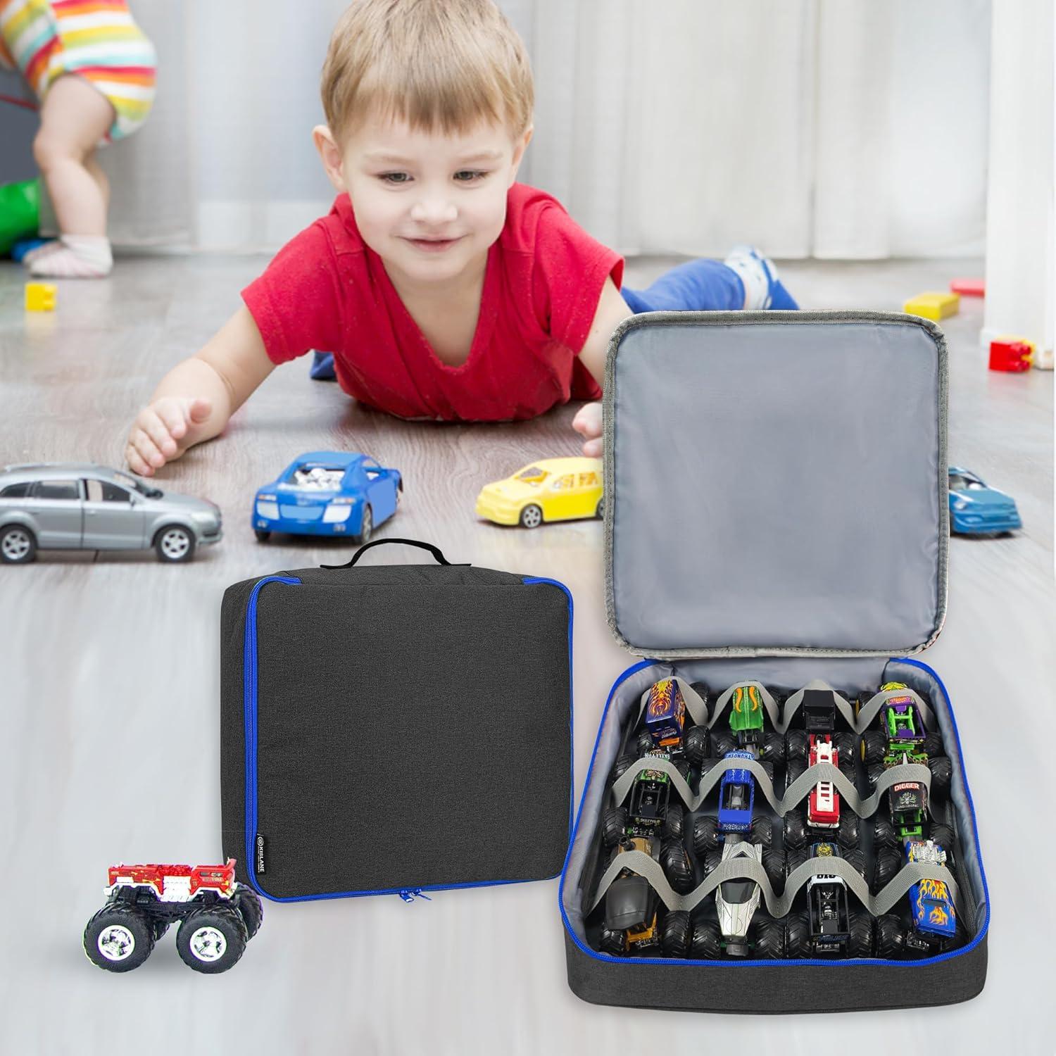 Funda KISLANE para 12 Camiones de Juguete Monster Jam - Negro