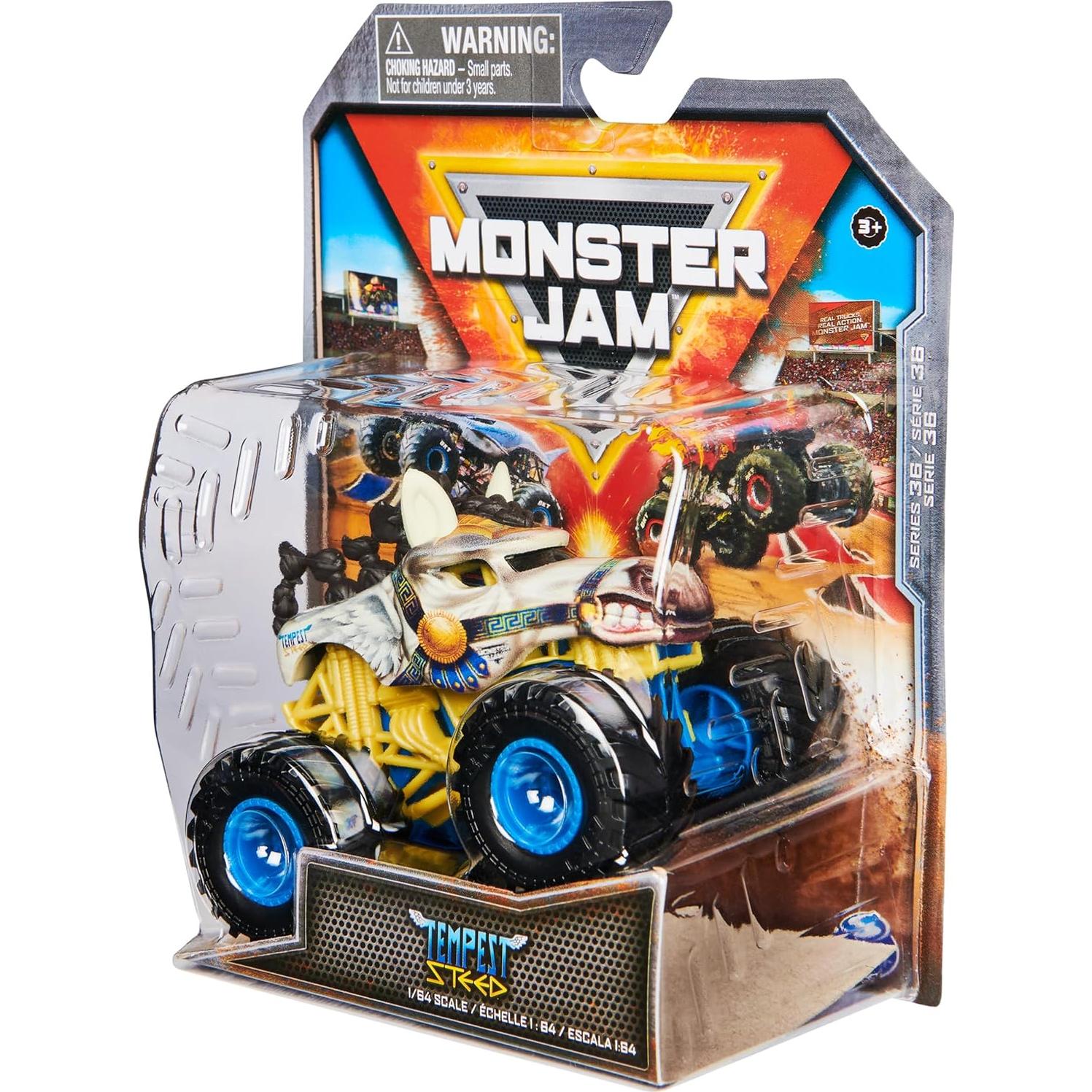 Camión Monstruo Monster Jam Tempest Steed 1:64 Metal Fundido