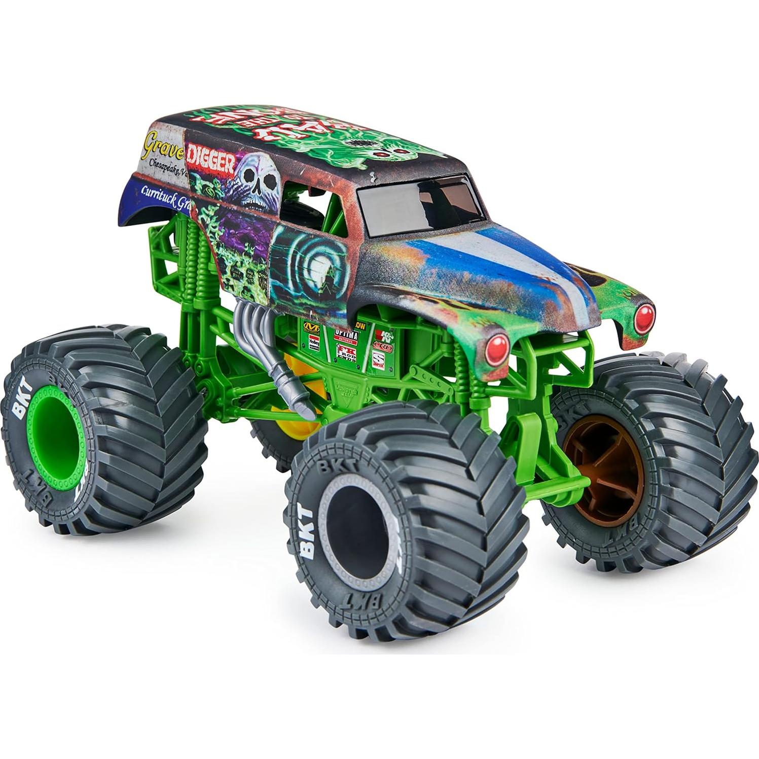 Camión Monstruo Die-Cast Monster Jam Grave Digger 1:24