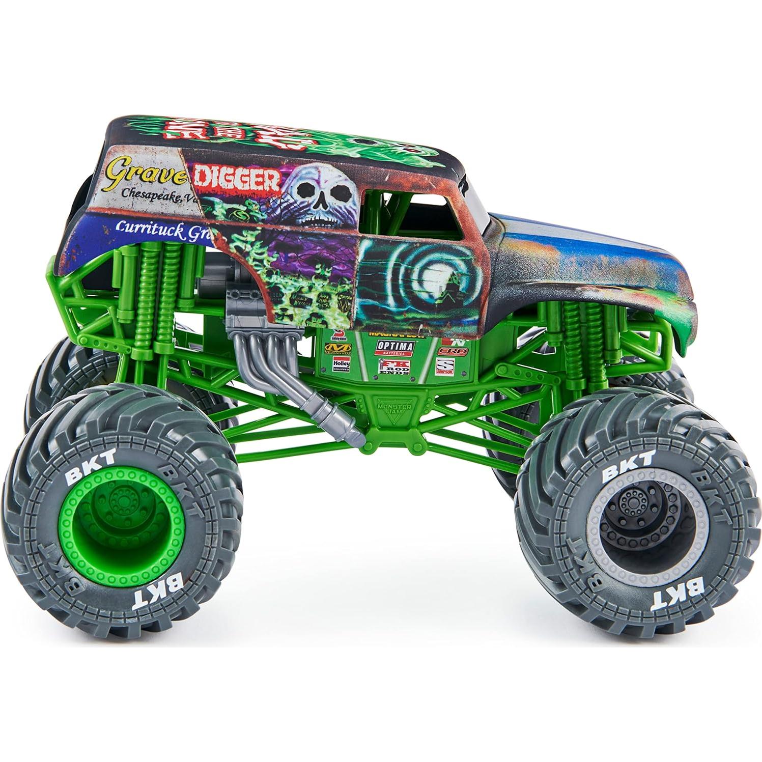 Camión Monstruo Die-Cast Monster Jam Grave Digger 1:24