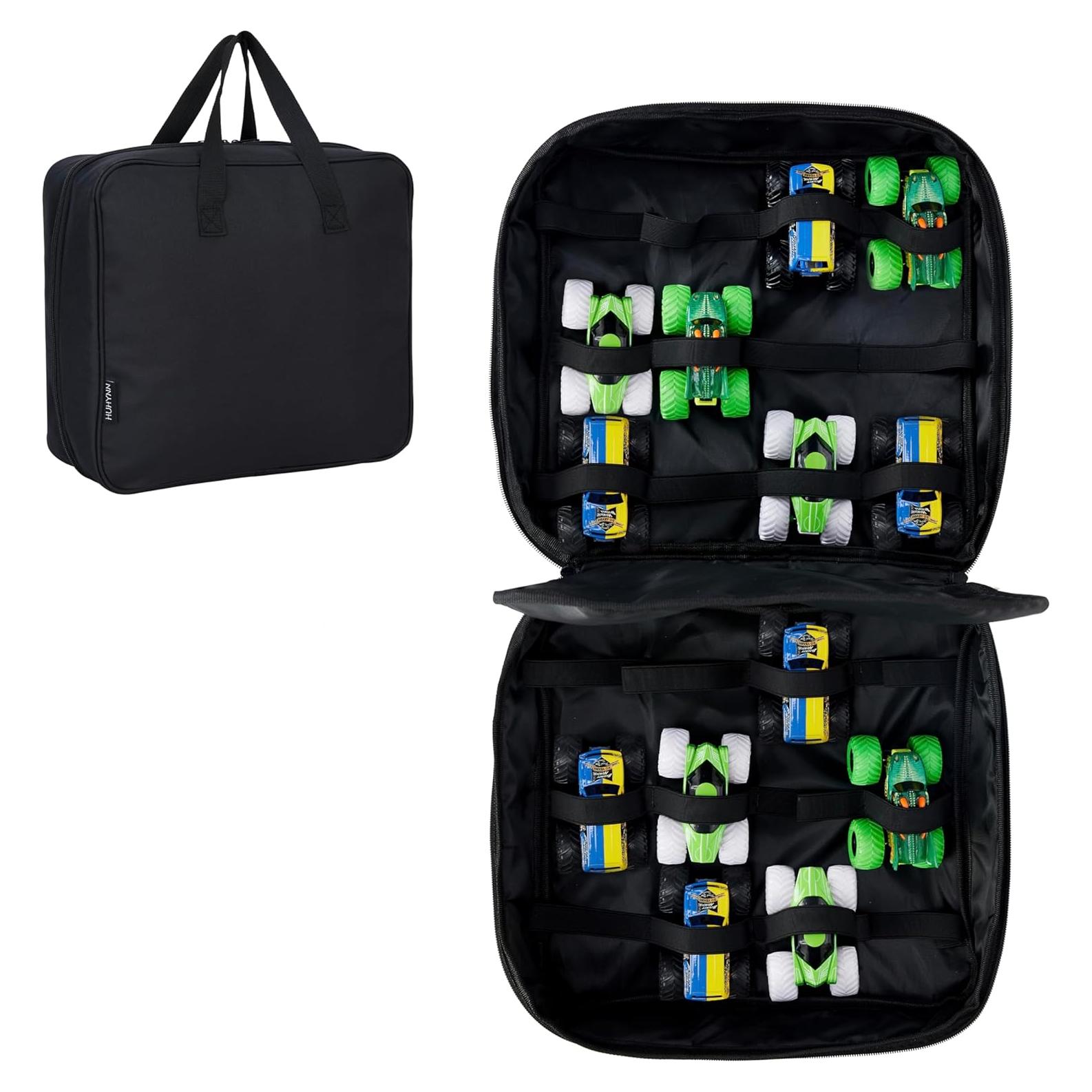 Funda Organizador para 24 Camiones Monster Jam HUHYNN Negra