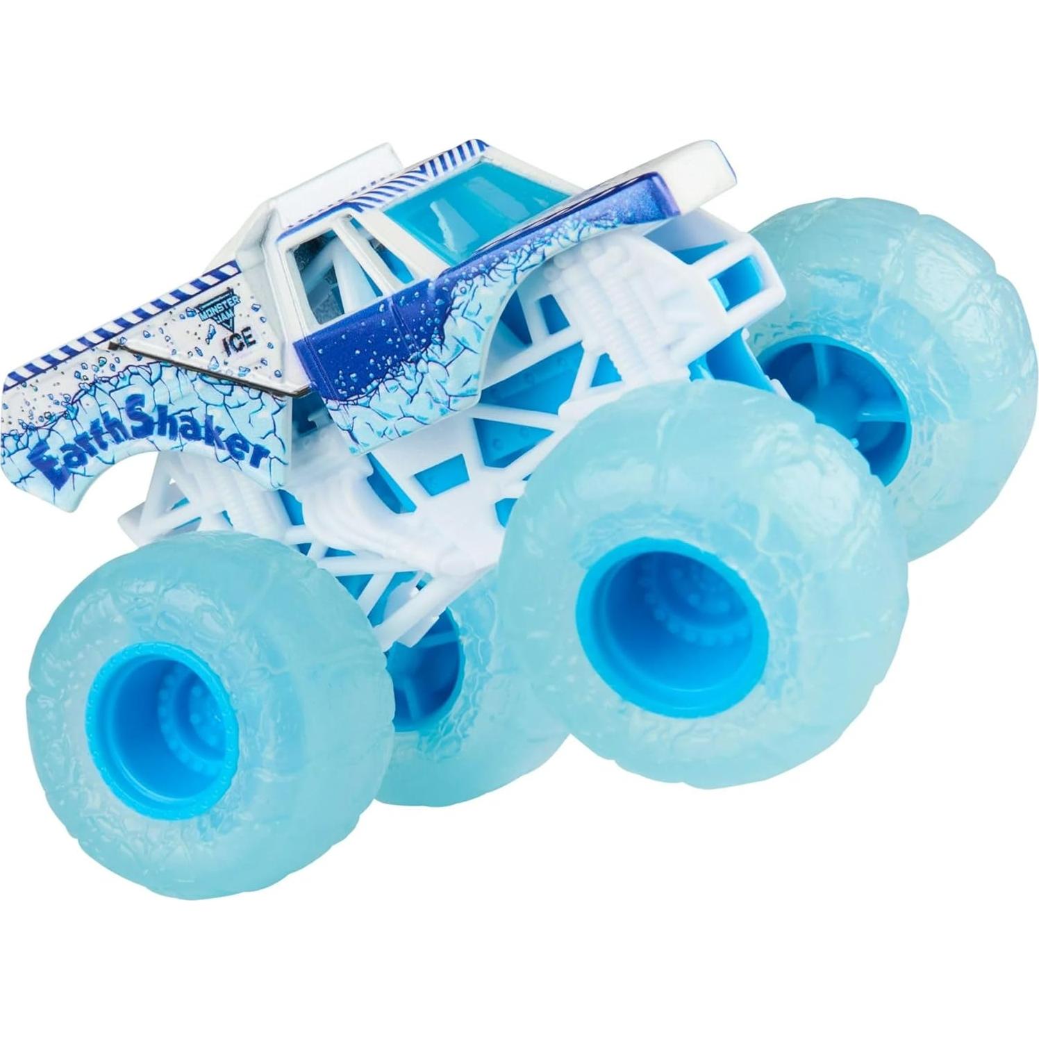 Monster Jam 2024 Fuego y Hielo 1:64 Camiones Son-uva Digger y Earth Shaker