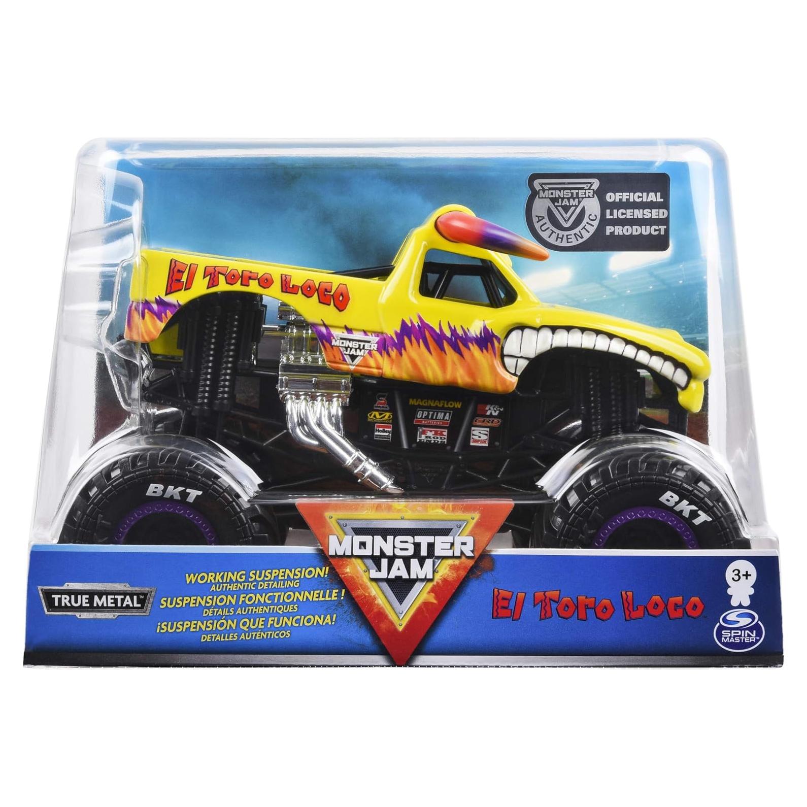 Camión Monstruo El Toro Loco Monster Jam 1:24 Die-Cast