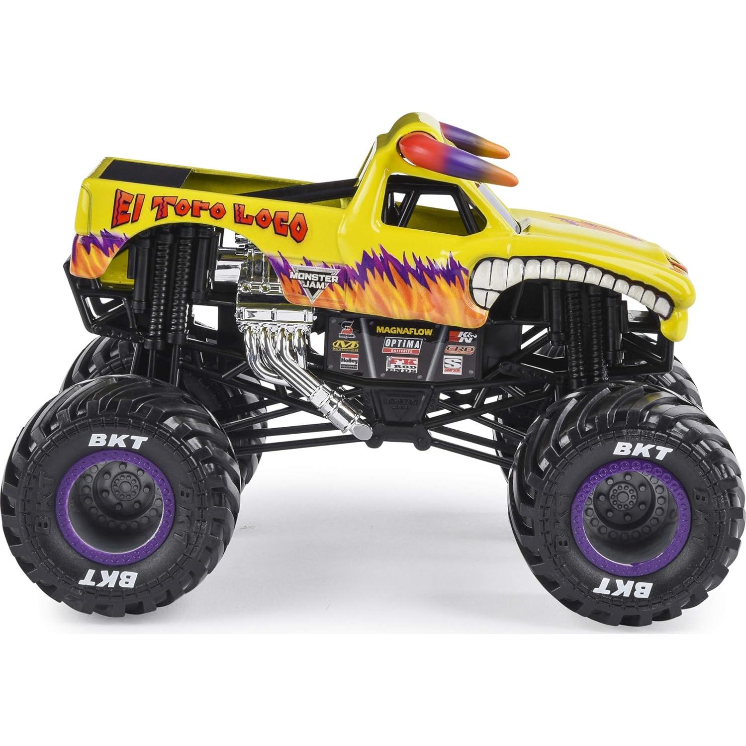 Camión Monstruo El Toro Loco Monster Jam 1:24 Die-Cast