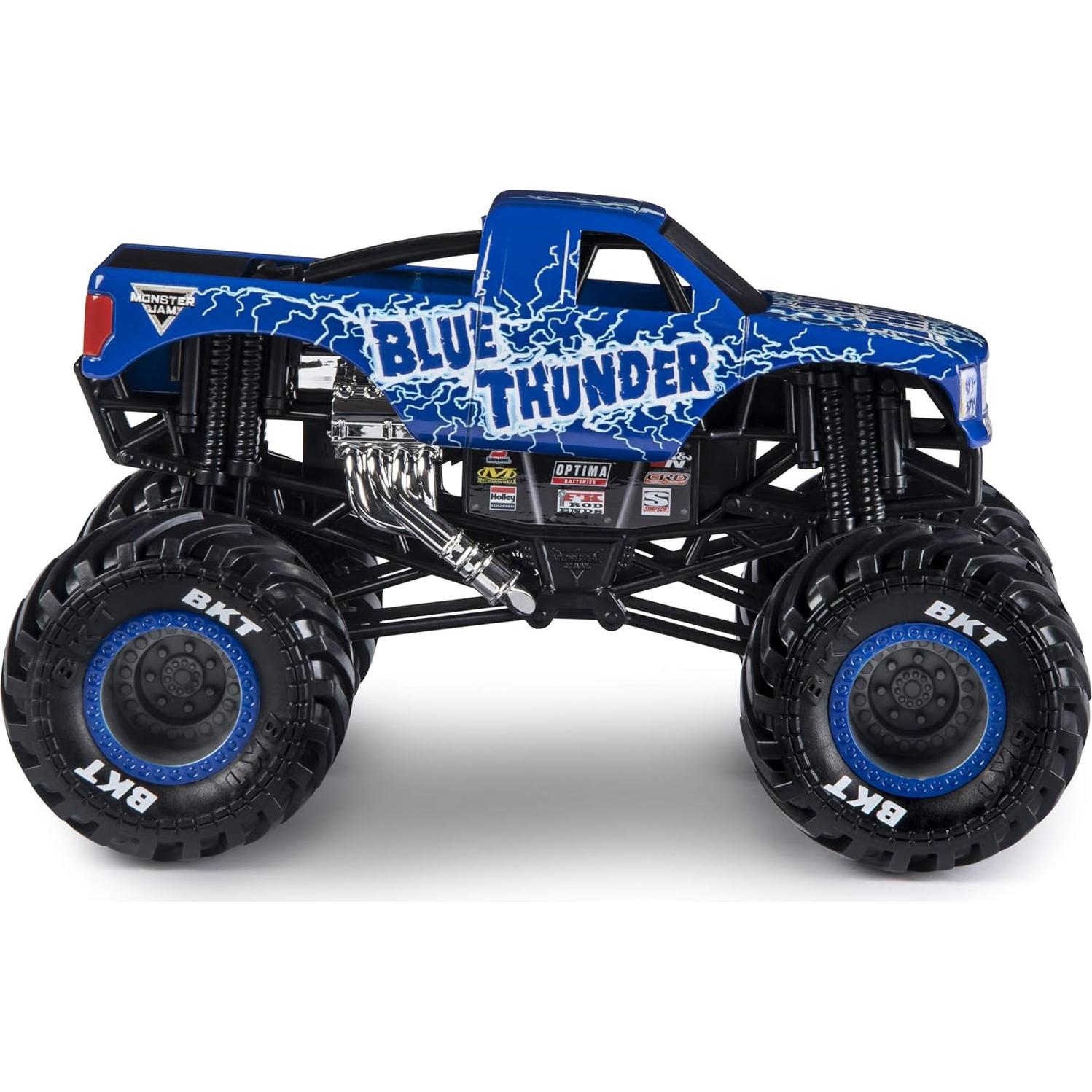 Camión Monstruo Monster Jam Blue Thunder 1:24 Die-Cast
