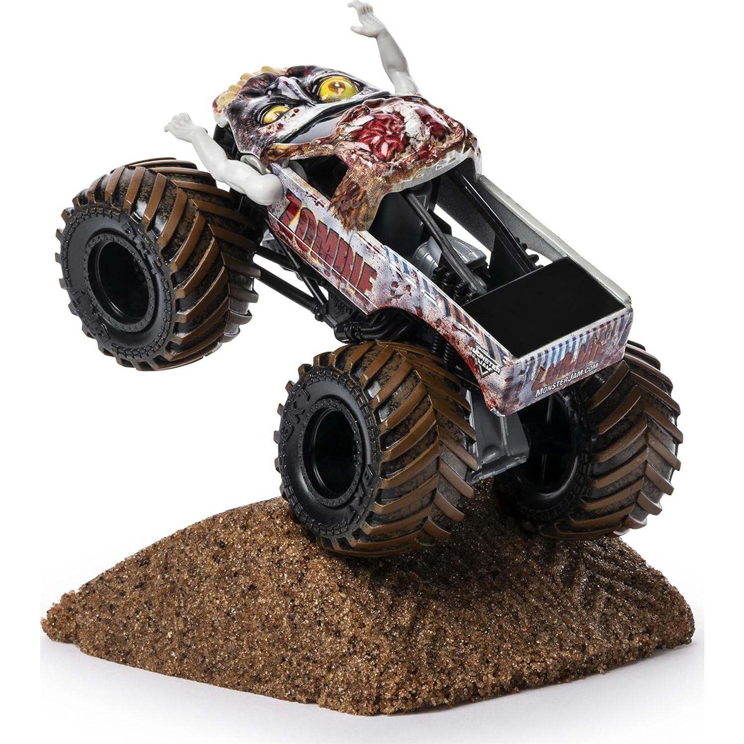 Conjunto Inicial Monster Jam Spin Master Zombie + Monster Dirt 226g