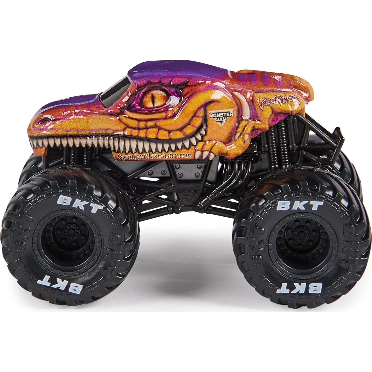 Camión Diecast Monster Jam 2023 Spin Master Velociraptor 10.2cm