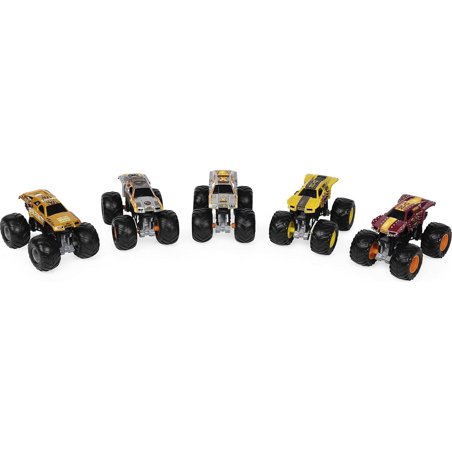 Paquete de 5 Camiones Monstruo Max-D 1:64 Spin Master