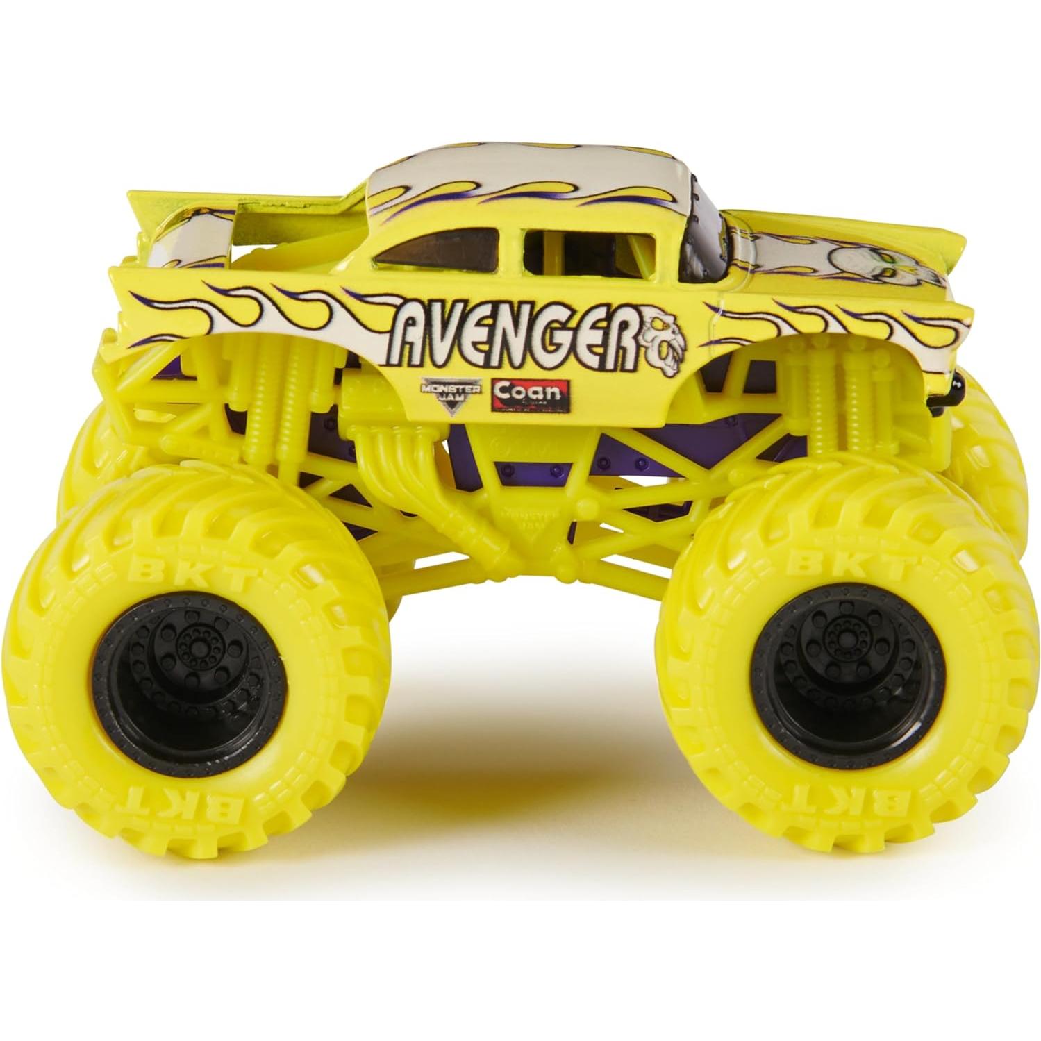Camión Monster Jam Avenger Oficial 1:64 Metal Fundido