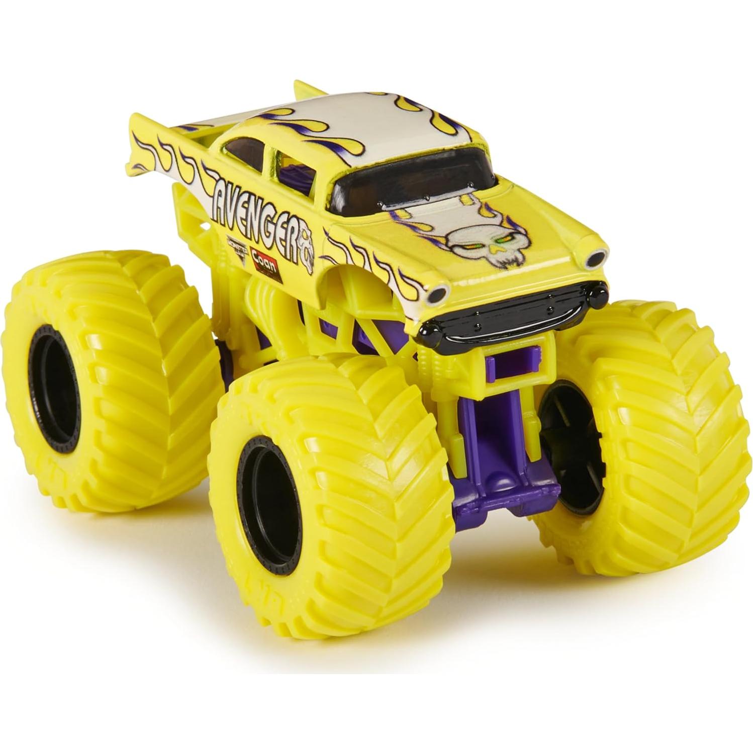Camión Monster Jam Avenger Oficial 1:64 Metal Fundido