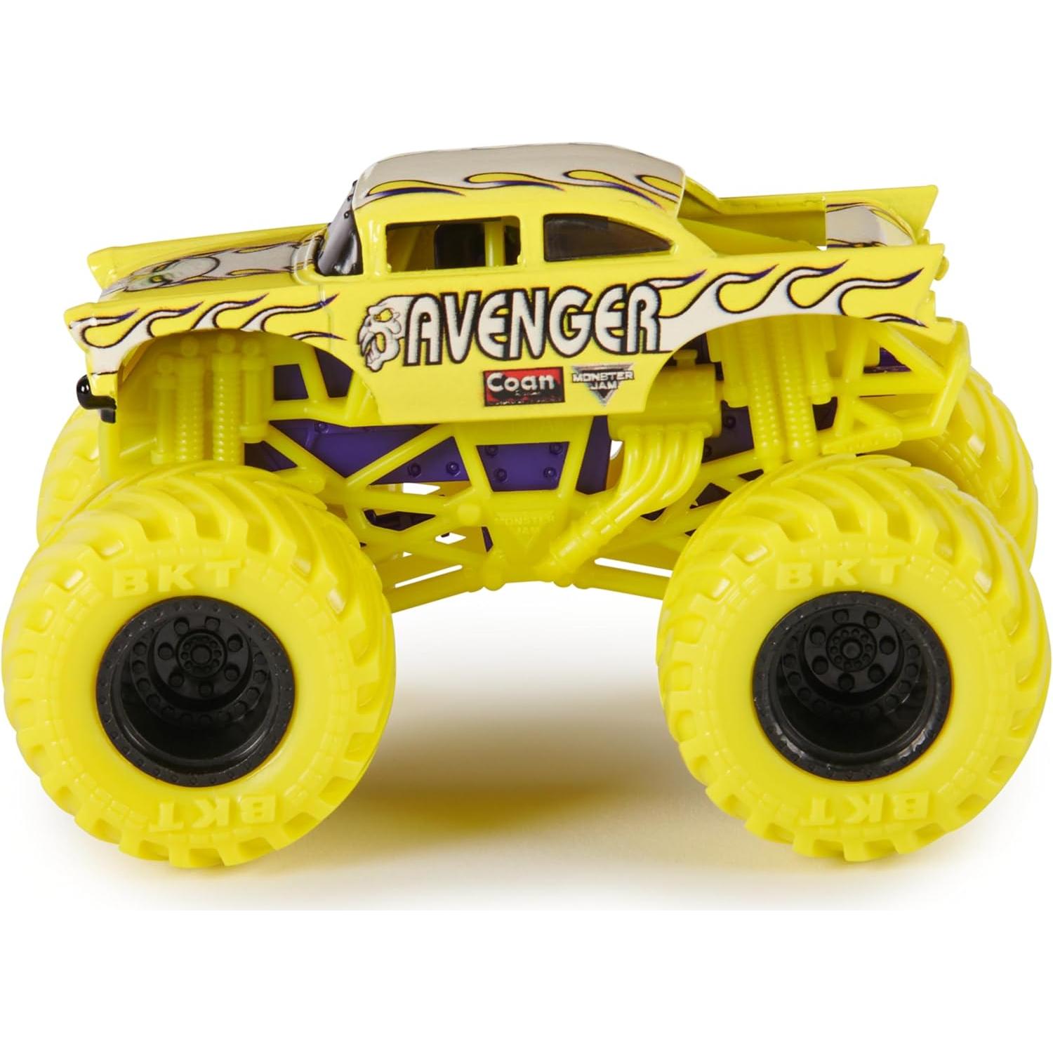 Camión Monster Jam Avenger Oficial 1:64 Metal Fundido
