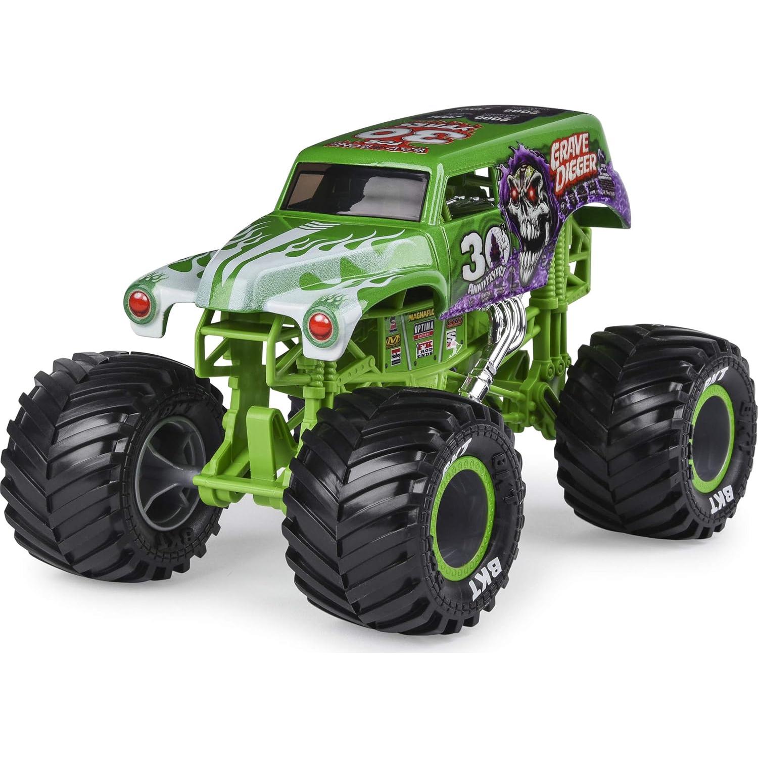 Camión Monstruo Grave Digger 1:24 Monster Jam - Spin Master