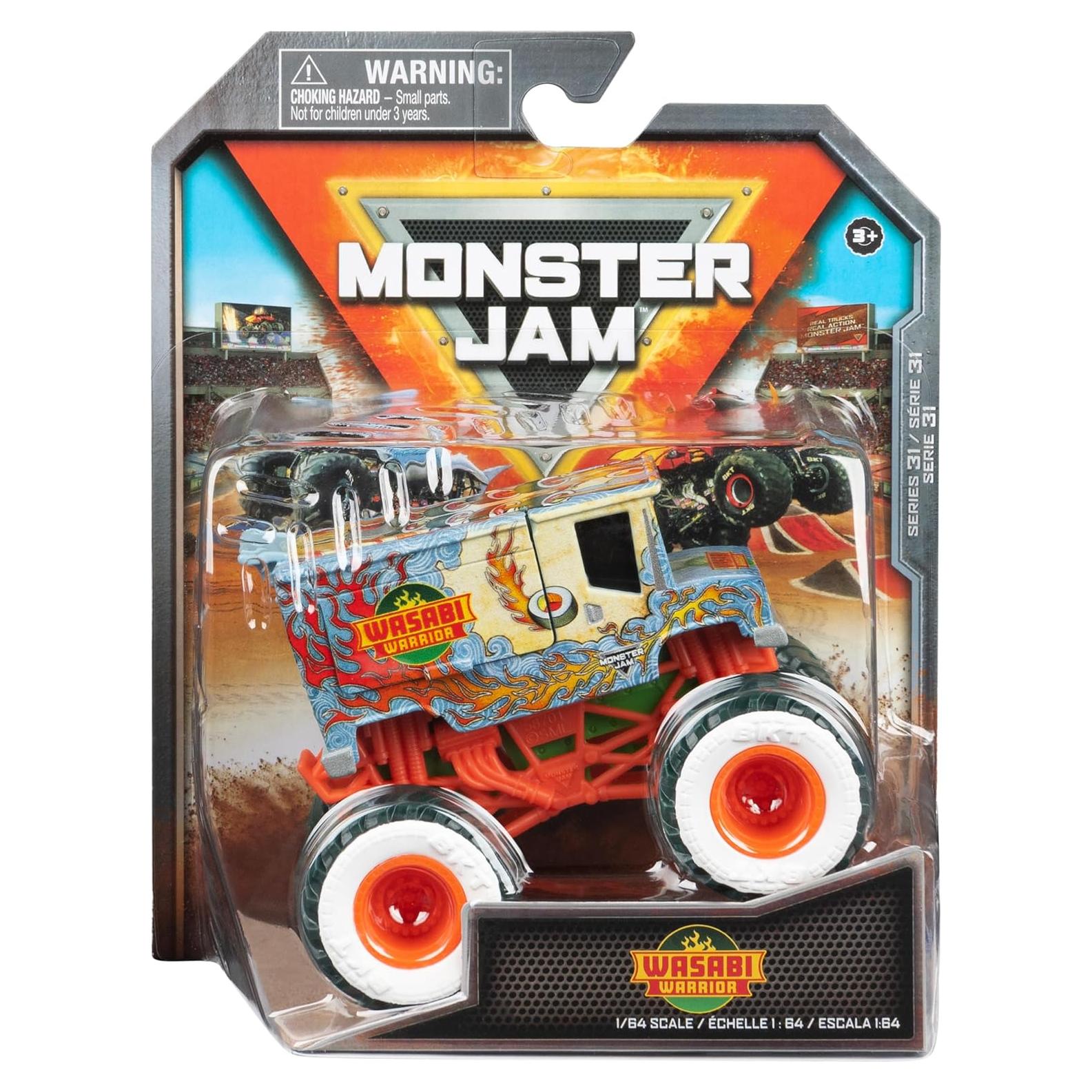 Camión Monstruo Metal Fundido Monster Jam Wasabi Warrior 1:64