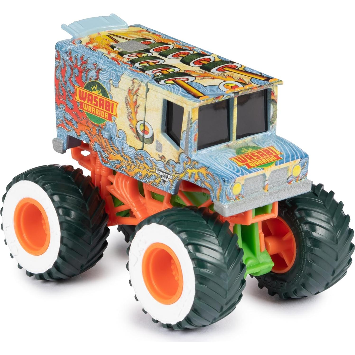 Camión Monstruo Metal Fundido Monster Jam Wasabi Warrior 1:64