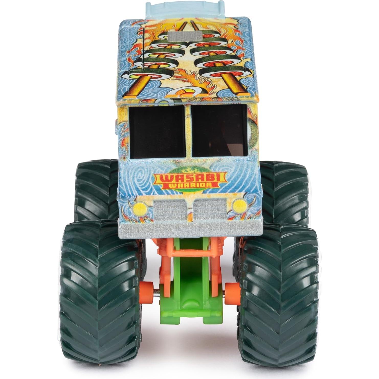 Camión Monstruo Metal Fundido Monster Jam Wasabi Warrior 1:64