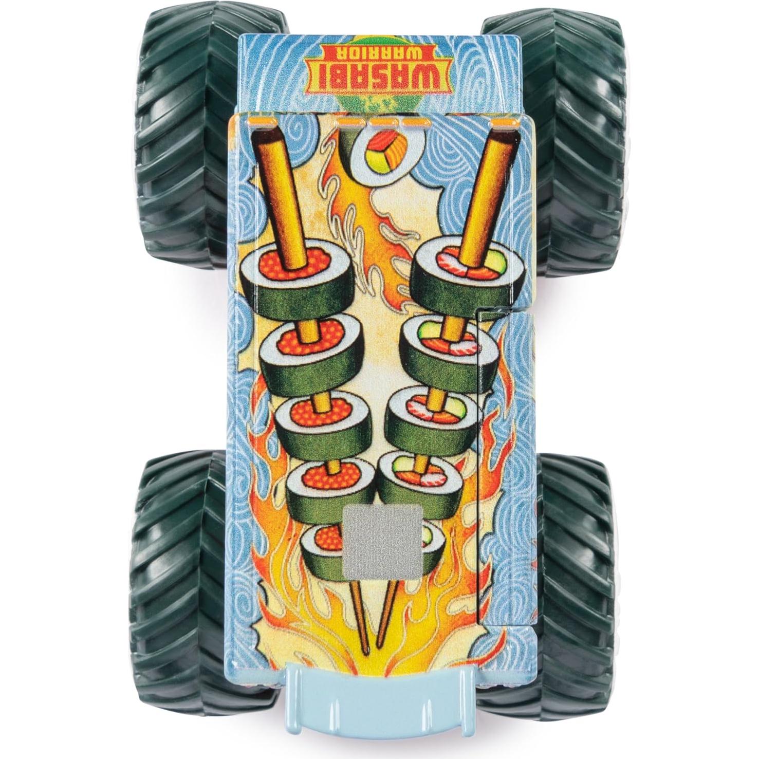 Camión Monstruo Metal Fundido Monster Jam Wasabi Warrior 1:64