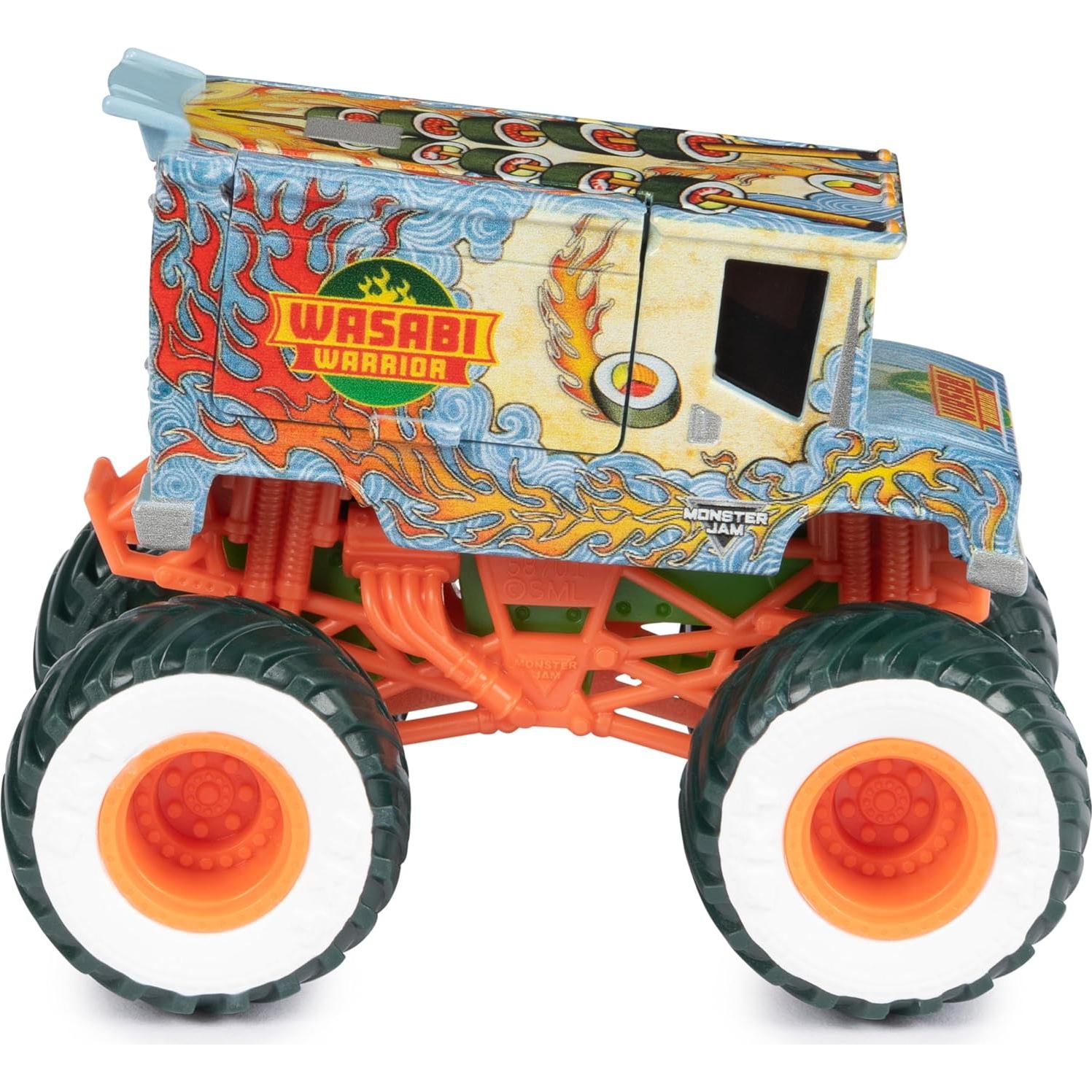 Camión Monstruo Metal Fundido Monster Jam Wasabi Warrior 1:64