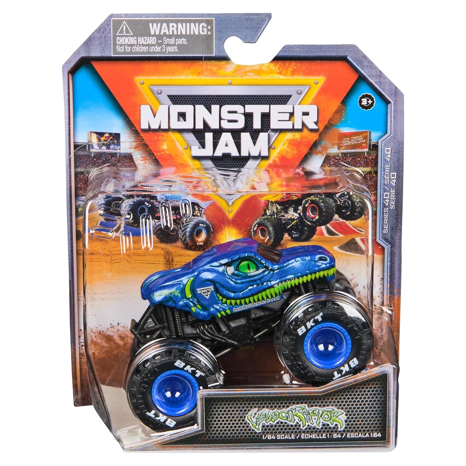 Camión Diecast Monster Jam 2025 Velociraptor 1:64