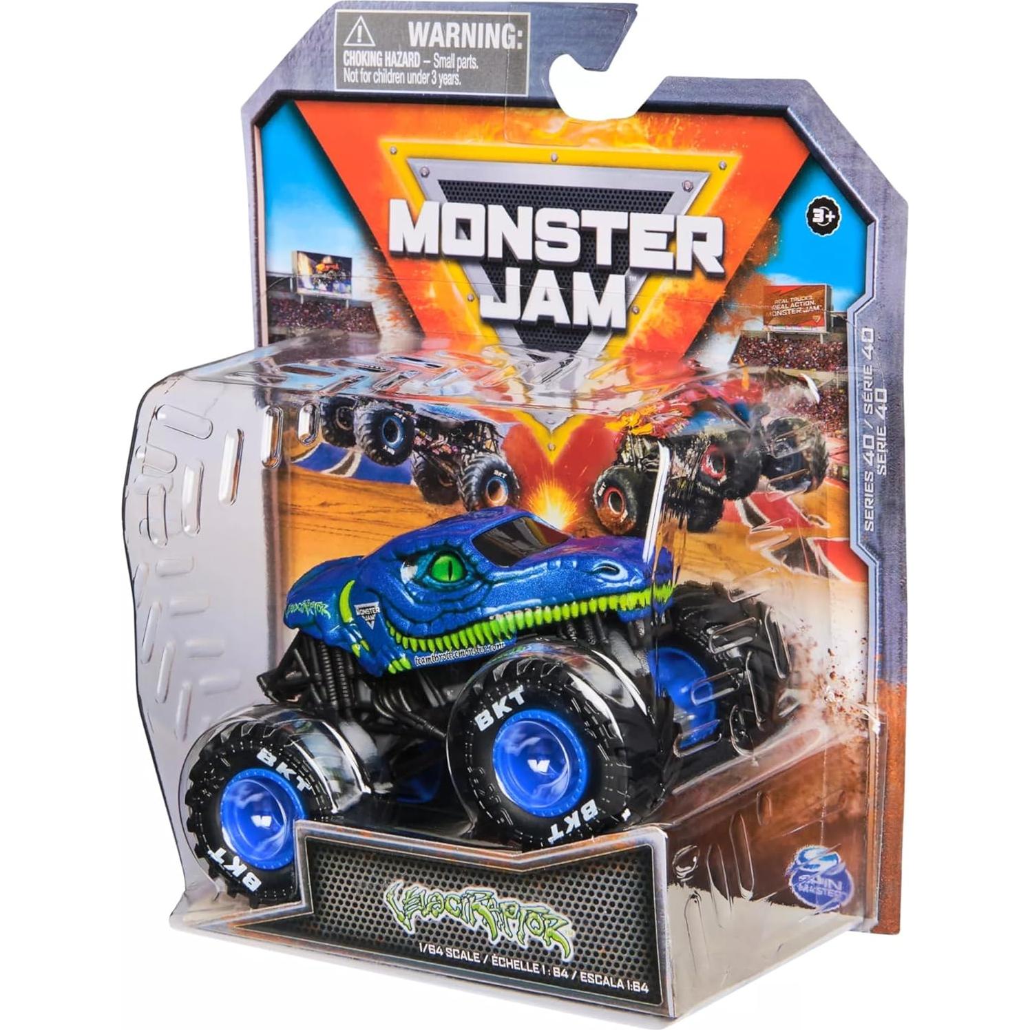 Camión Diecast Monster Jam 2025 Velociraptor 1:64