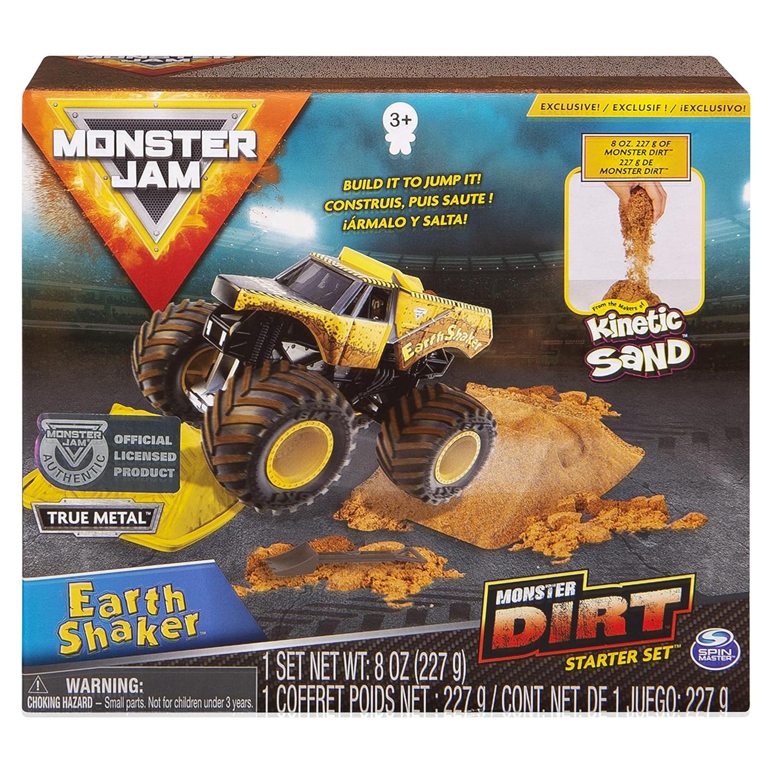 Conjunto Inicial Tierra Monster Jam Spin Master 1:64 + 227g