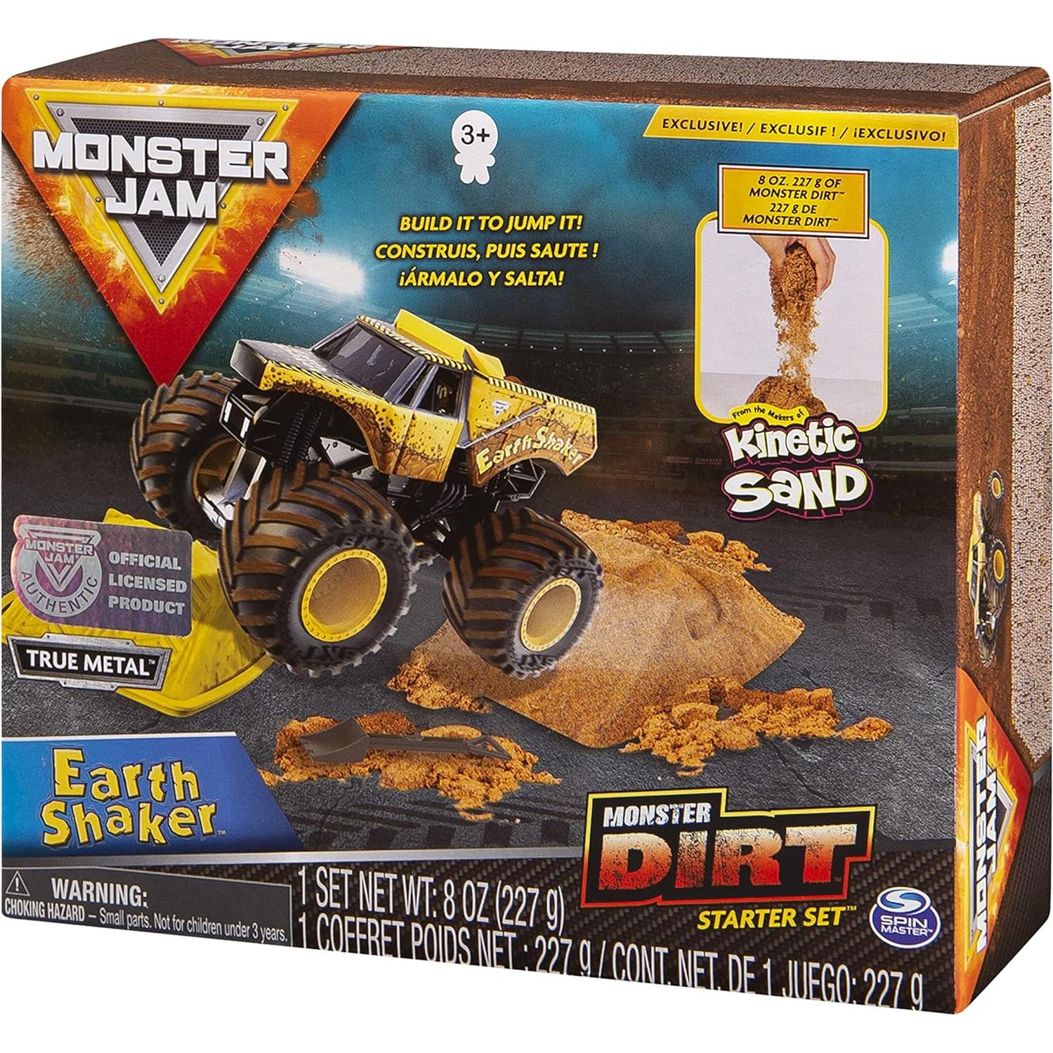 Conjunto Inicial Tierra Monster Jam Spin Master 1:64 + 227g
