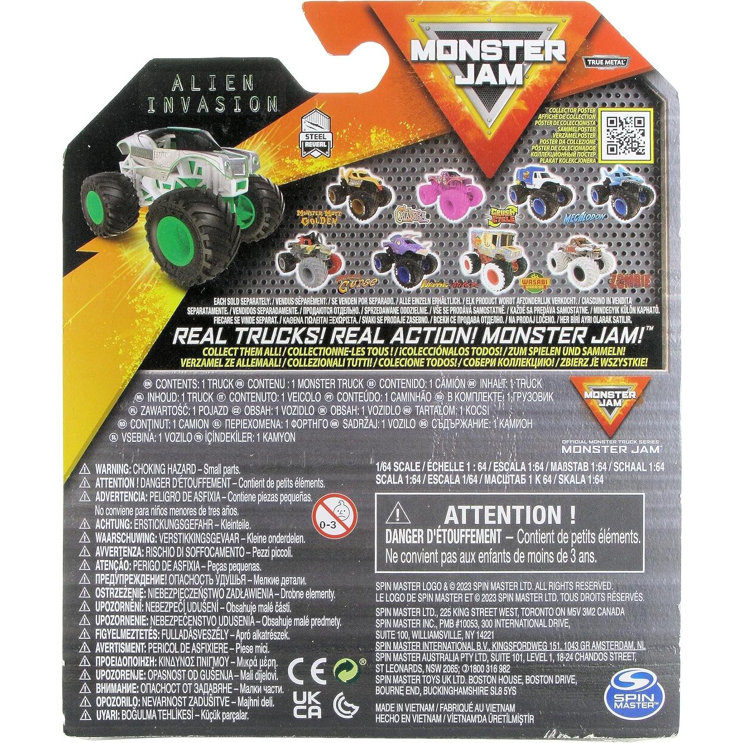 Camión Monstruo Diecast Monster Jam 2023 Spin Master 1:64